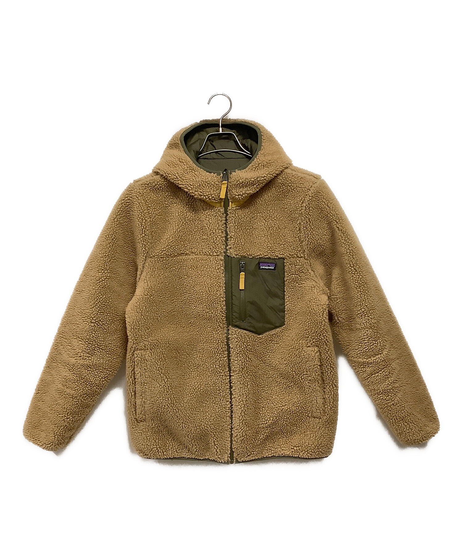 美品　パタゴニアリバーシブル　パーカー　ジャケット　ベージュ　XXL 160 中古・古着通販】Patagonia (パタゴニア) リバーシブルジャケット