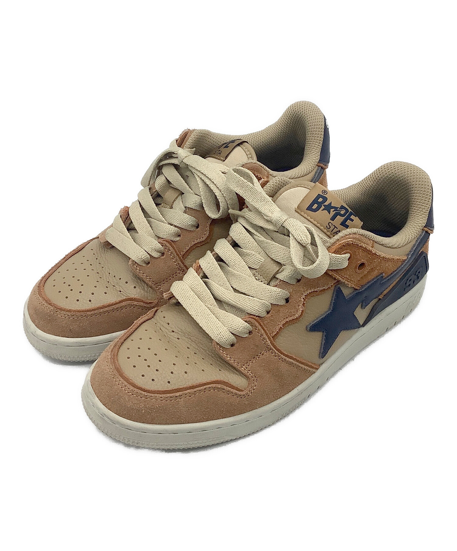 bape スニーカー ホワイト/ブラウン メンズ A Bathing Ape Bape Sta #3 