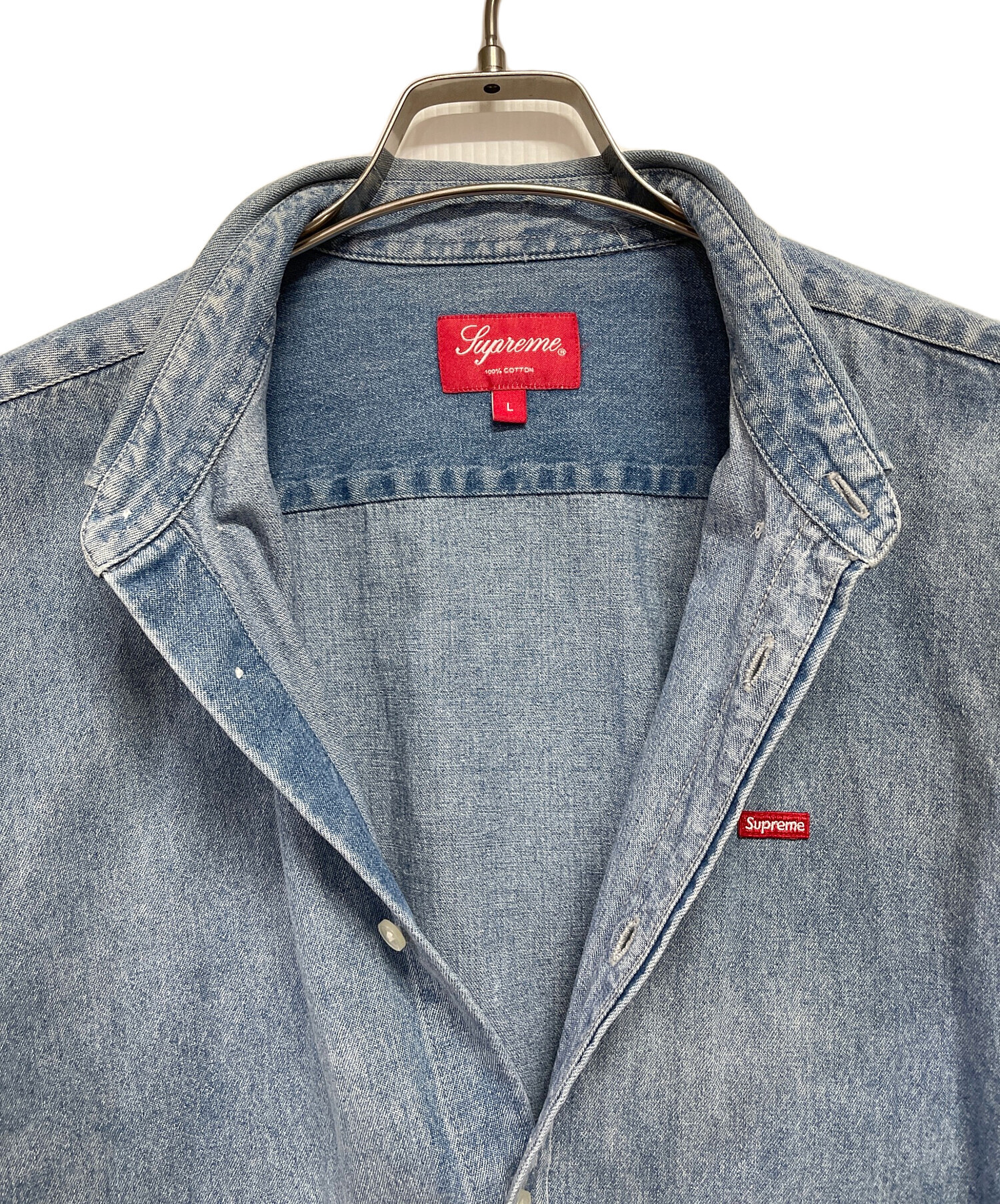 中古・古着通販】Supreme (シュプリーム) デニムシャツ スカイブルー