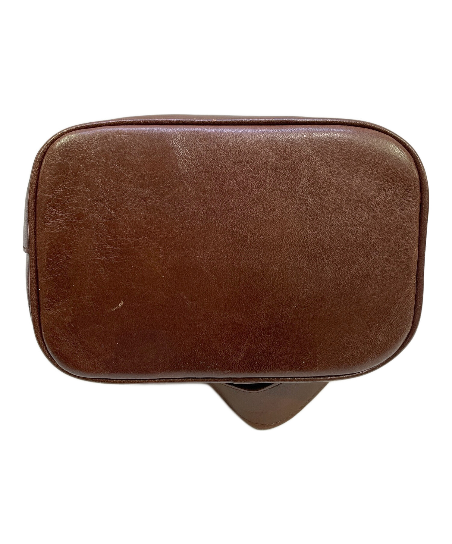 中古・古着通販】HIROFU (ヒロフ) レザーハンドバッグ ブラウン