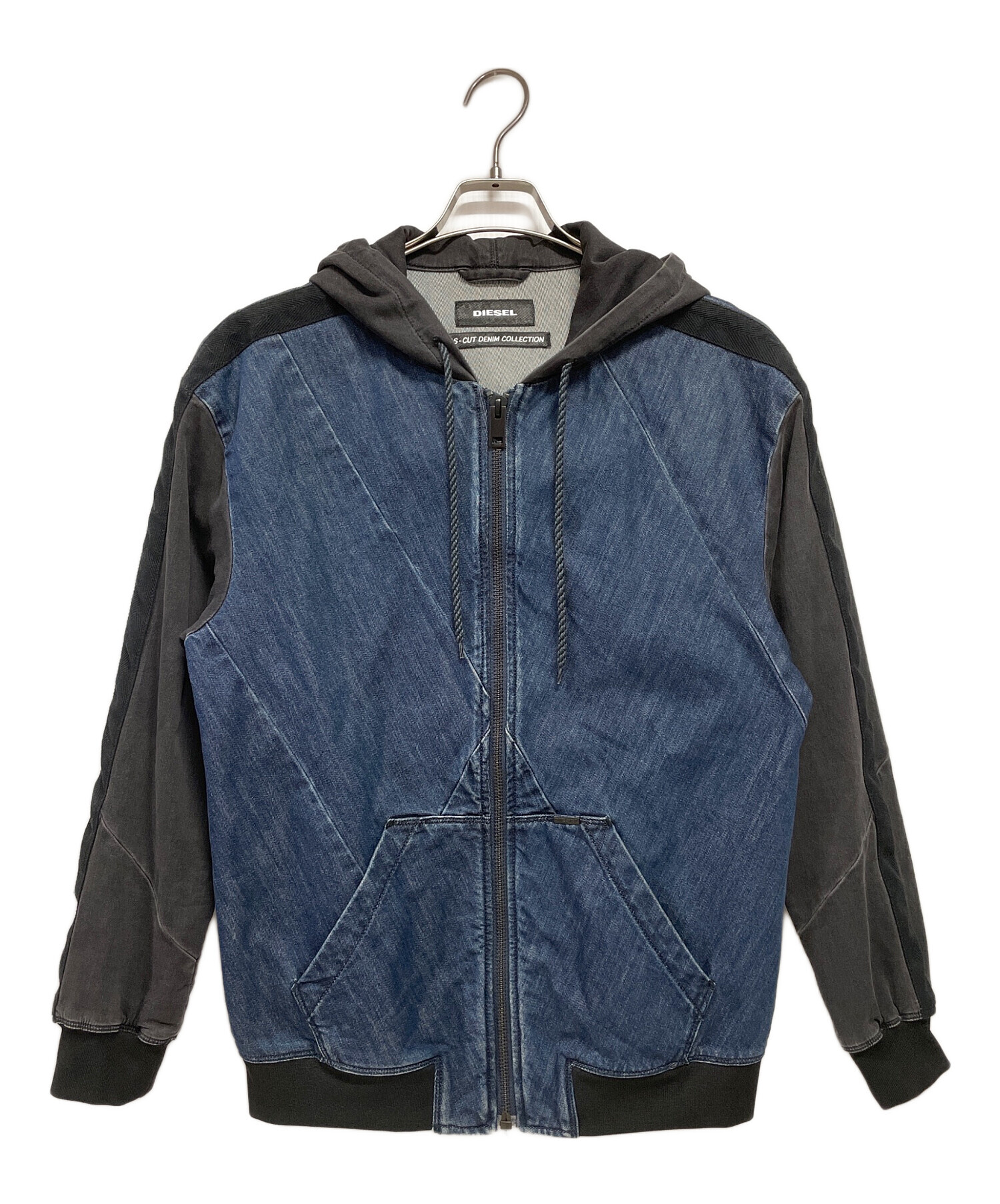 極美品！DIESEL BIAS-CUT デニムパーカー フード付　Mサイズ相当 極美品！DIESEL BIAS-CUT デニムパーカー フード付 Mサイズ相当 メンズ