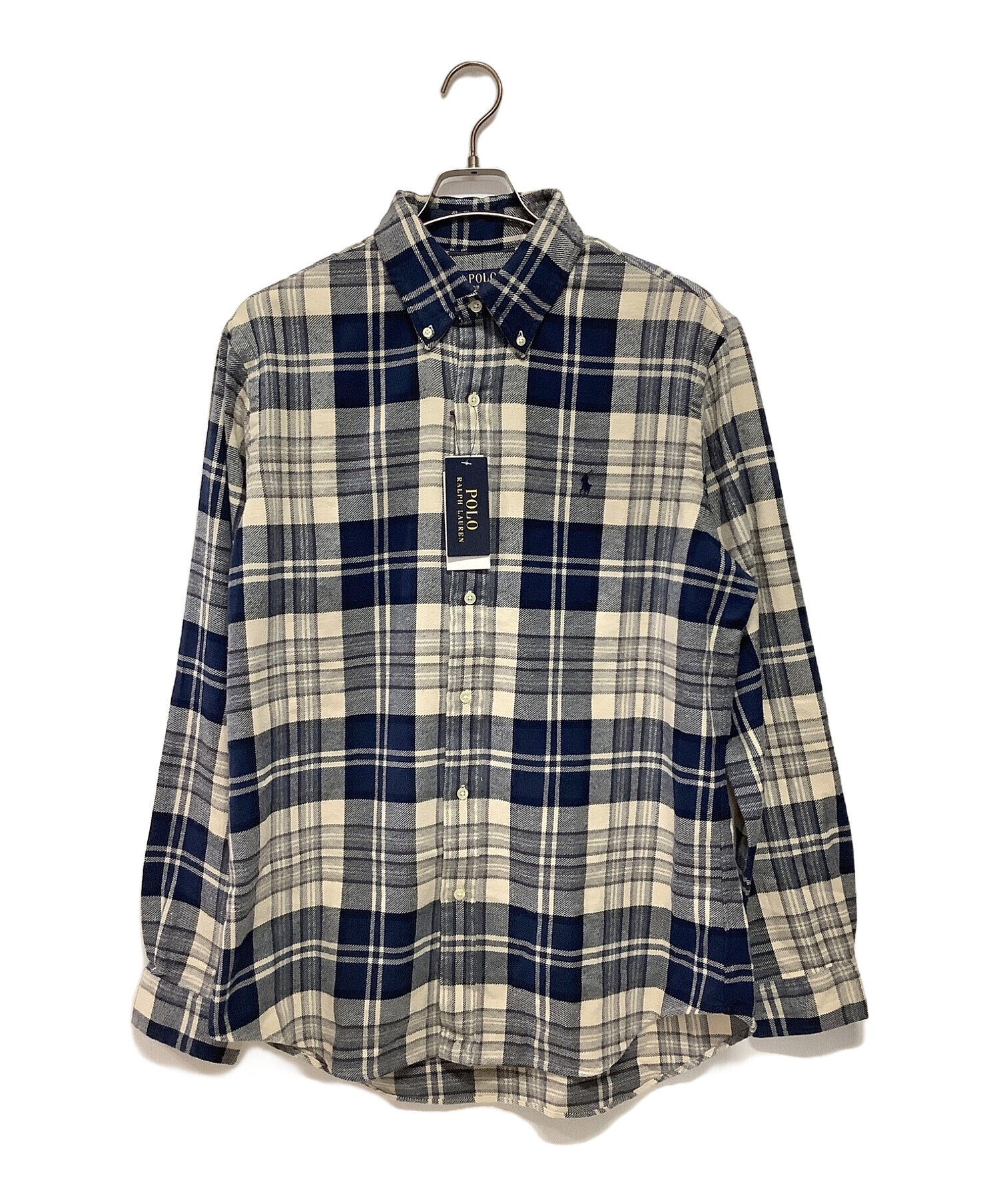 POLO ラルフローレン  レディース　チェックシャツ　カスタムF 160／88 LAUREN RALPH LAUREN リラックス フィット ビーデッドロゴ チェック