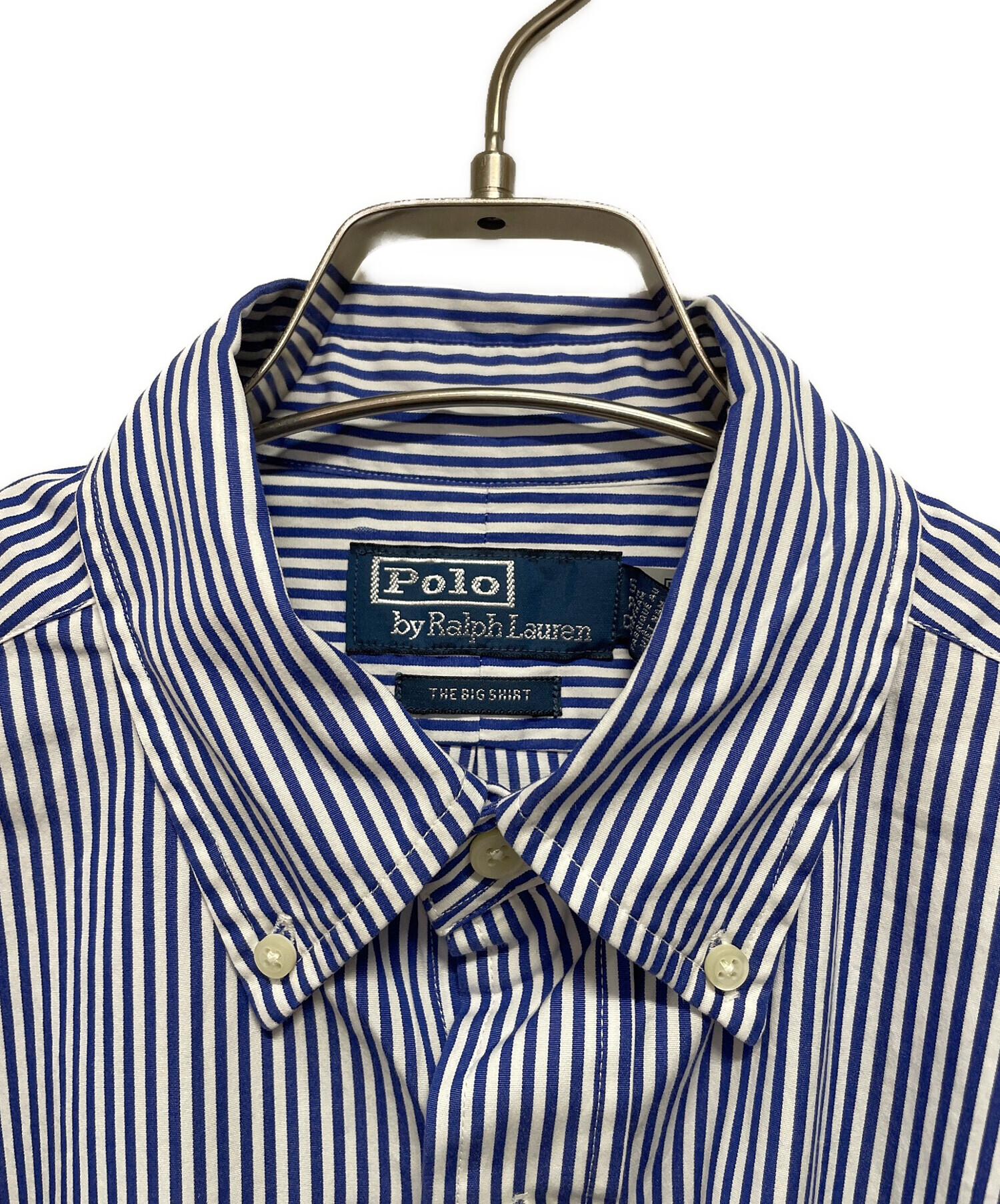中古・古着通販】RALPH LAUREN (ラルフローレン) 長袖シャツ ブルー 