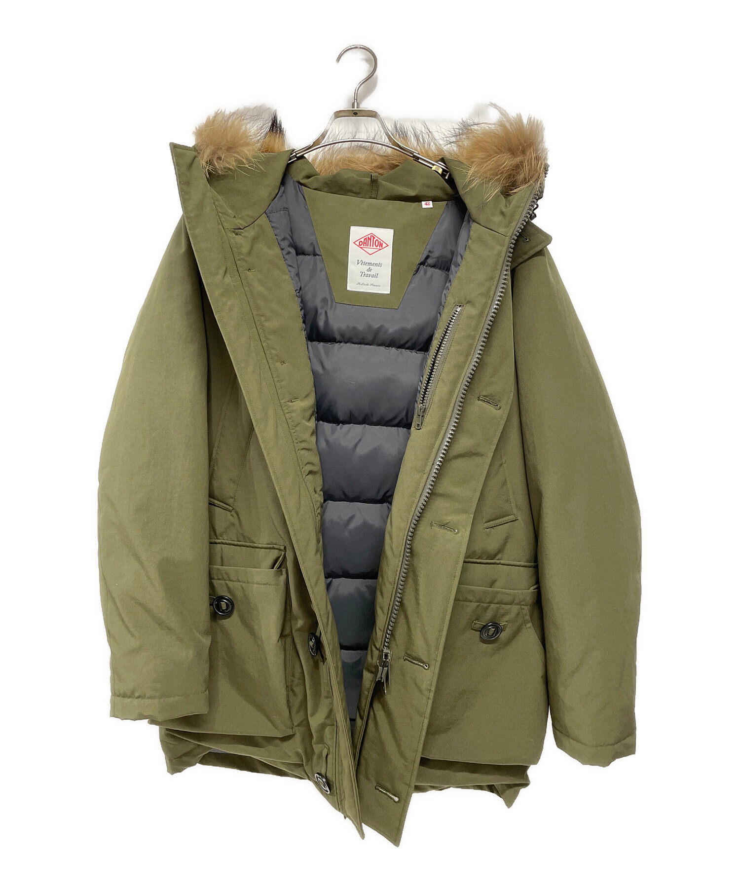 中古・古着通販】DANTON (ダントン) ダウンコート グリーン サイズ:42