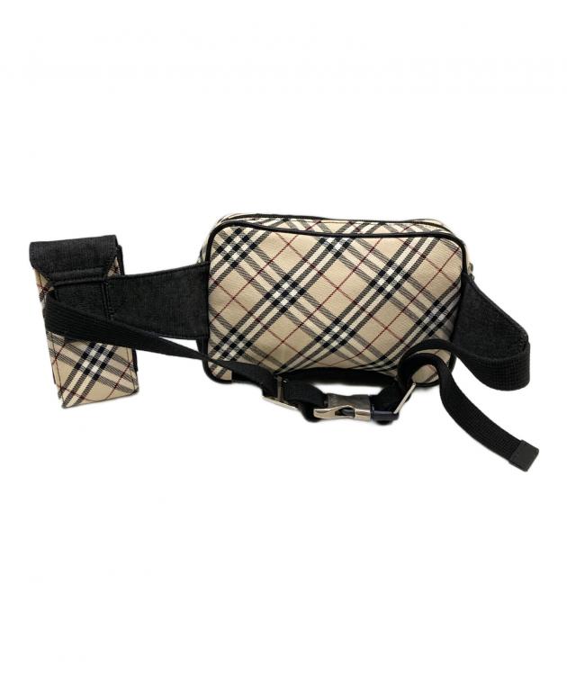 本物 未使用■バーバリー■ノバチェック ウエストバッグ ショルダーバッグ 中古・古着通販】BURBERRY (バーバリー) ノバチェック ウエストバッグ