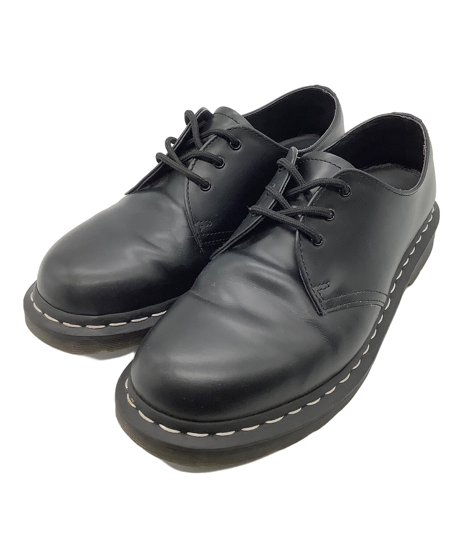 Dr.Martens 3ホール UK8 1461 3ホールシューズ（Made in England）(UK5 BLACK): Dr.Martens
