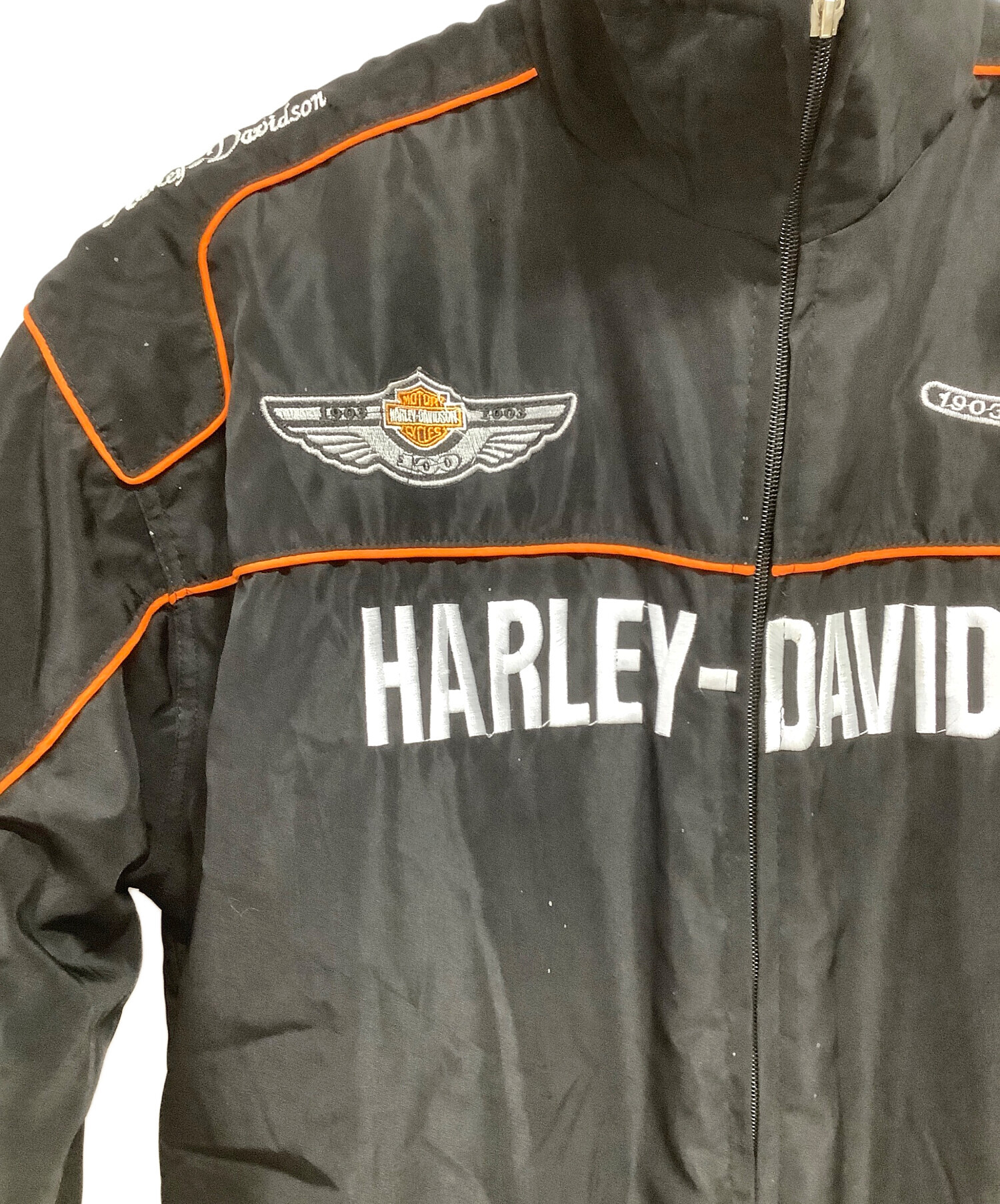 ハーレーダビッドソン レーシングジャケット L ブラック×オレンジ 楽天市場】00s ハーレーダビッドソン HARLEY DAVIDSON レーシング