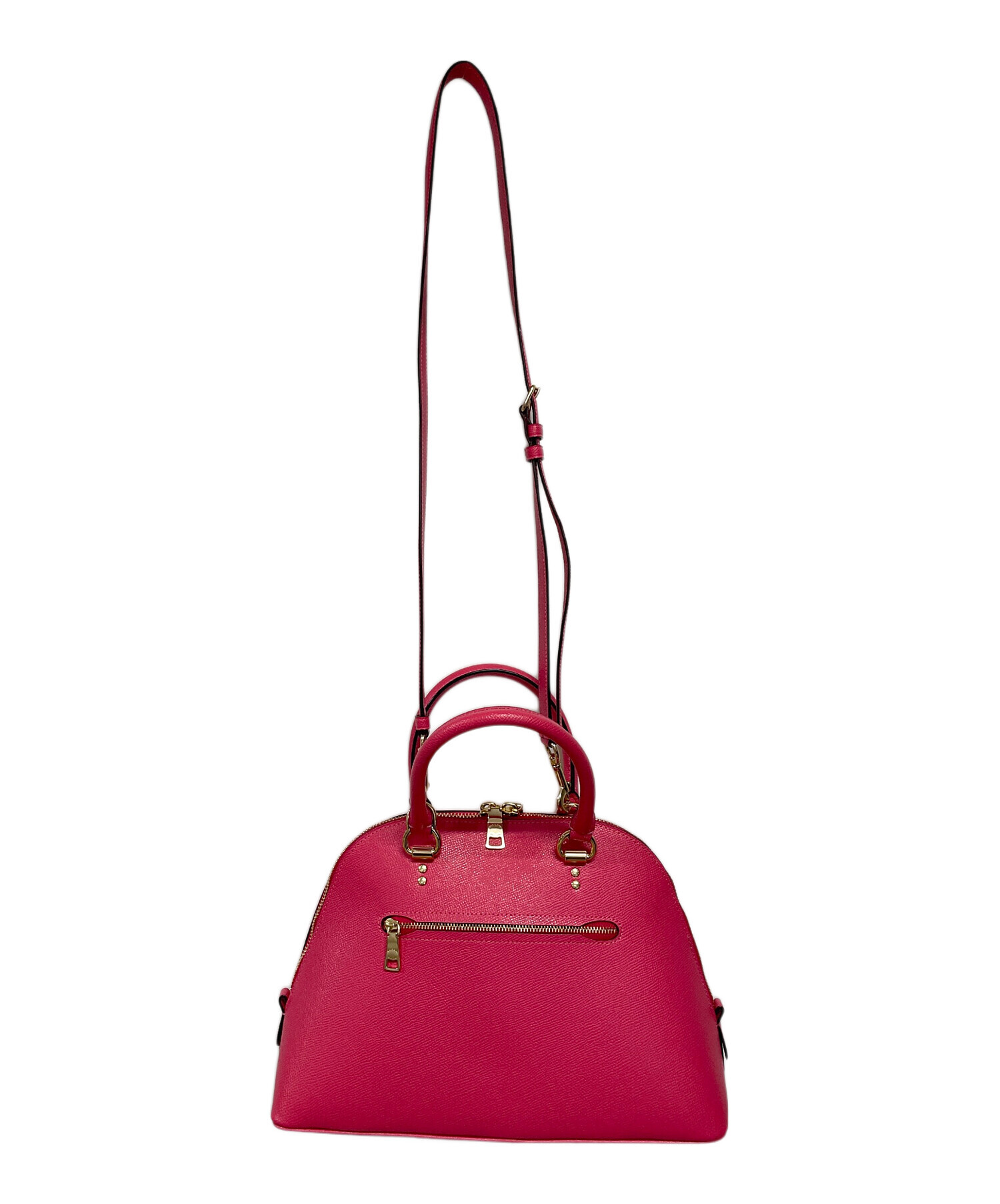 中古・古着通販】COACH (コーチ) 2WAYバッグ ショッキングピンク