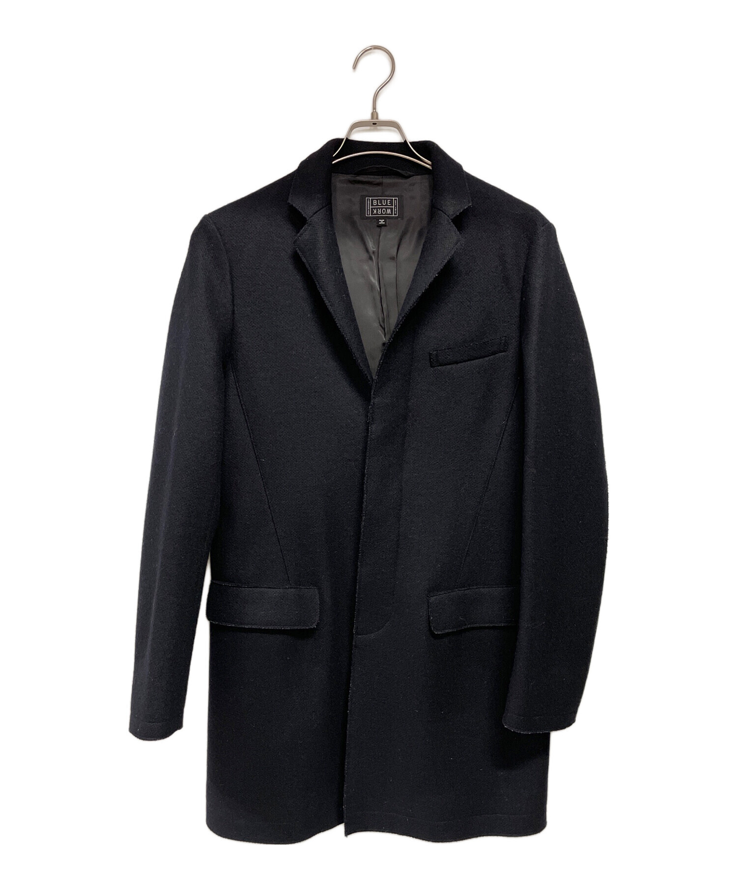 中古・古着通販】BLUE WORK (ブルーワーク) チェスターコート ネイビー