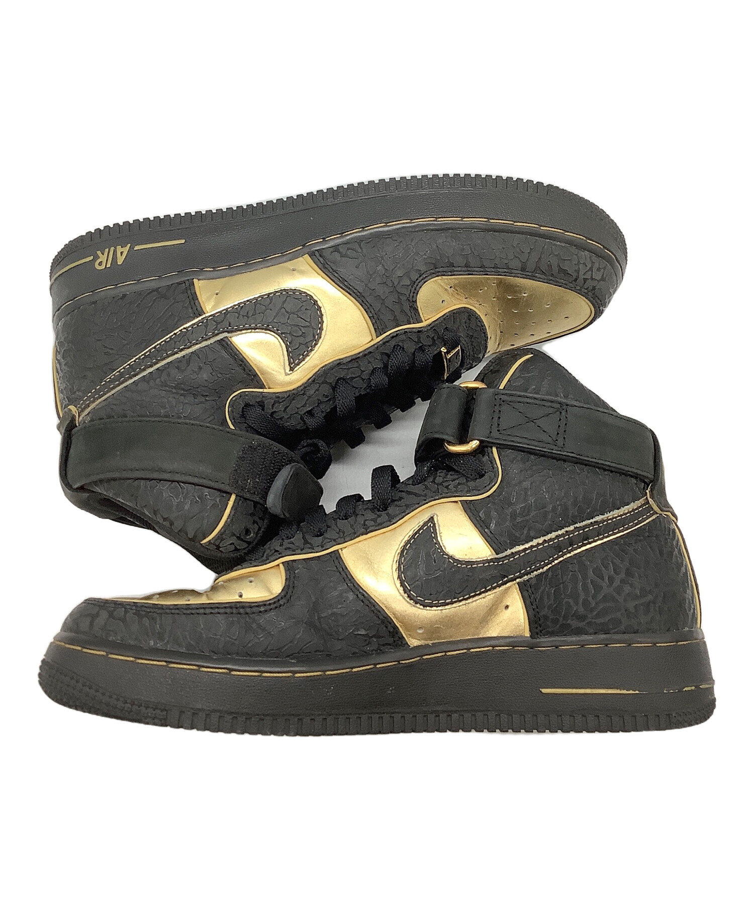 中古・古着通販】NIKE (ナイキ) AIR FORCE 1 HI SUPREME ブラック 