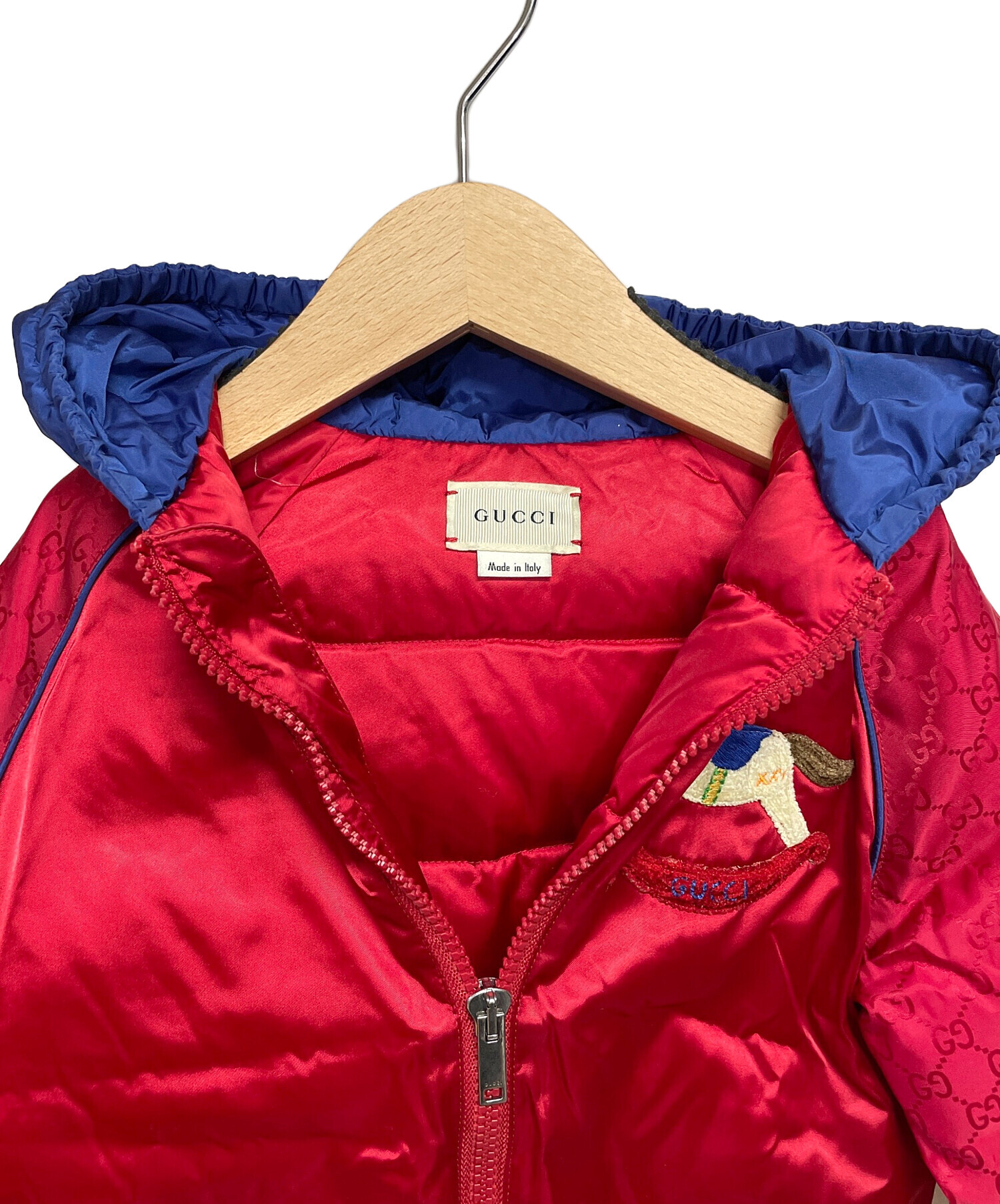 GUCCI グッチ ダウンジャケットレッドキッズアウター 男女兼用