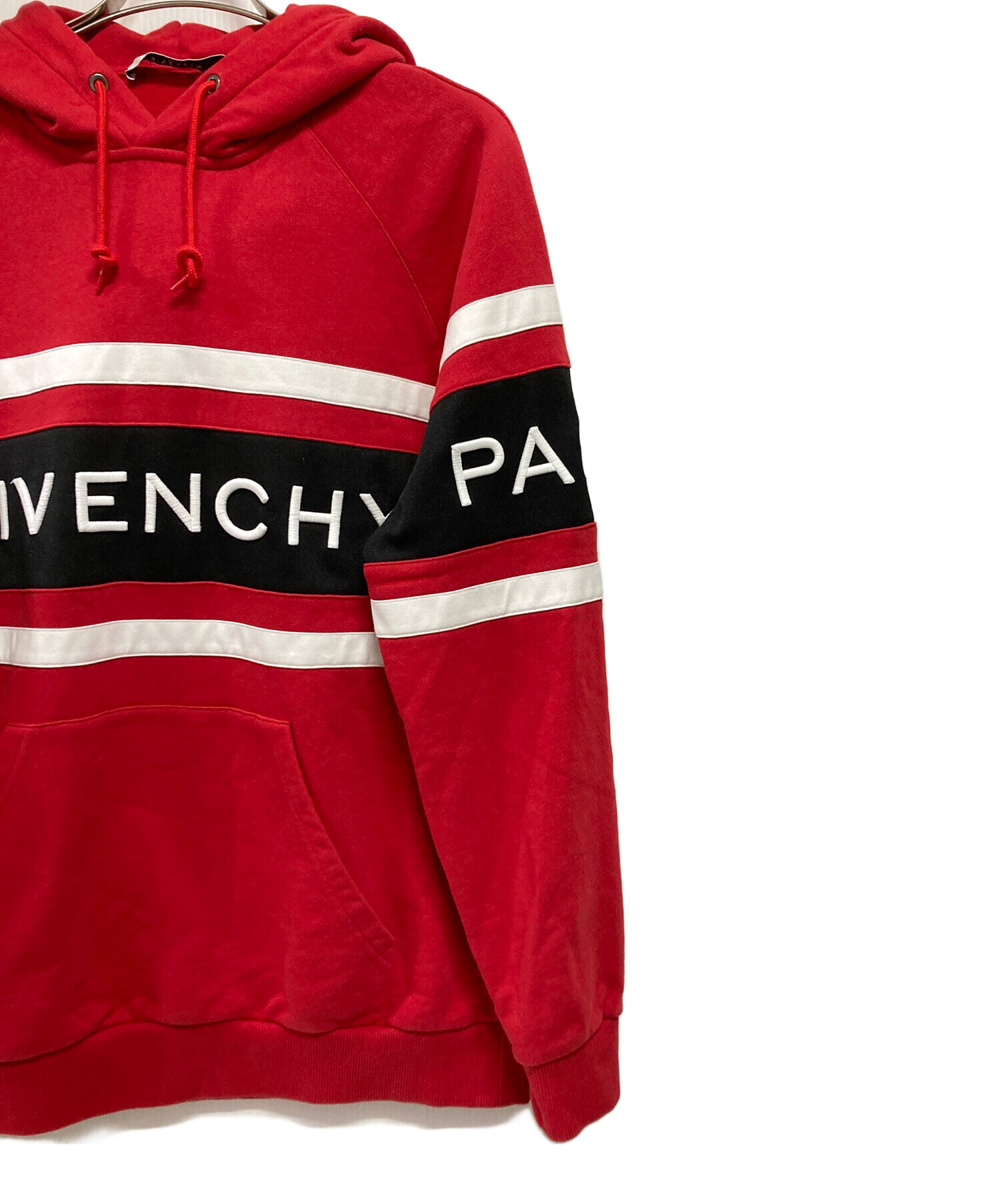 中古・古着通販】GIVENCHY (ジバンシィ) パーカー レッド サイズ:L