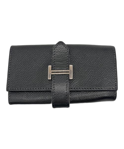 中古・古着通販】HERMES (エルメス) ベアン 6連キーケース ブラック