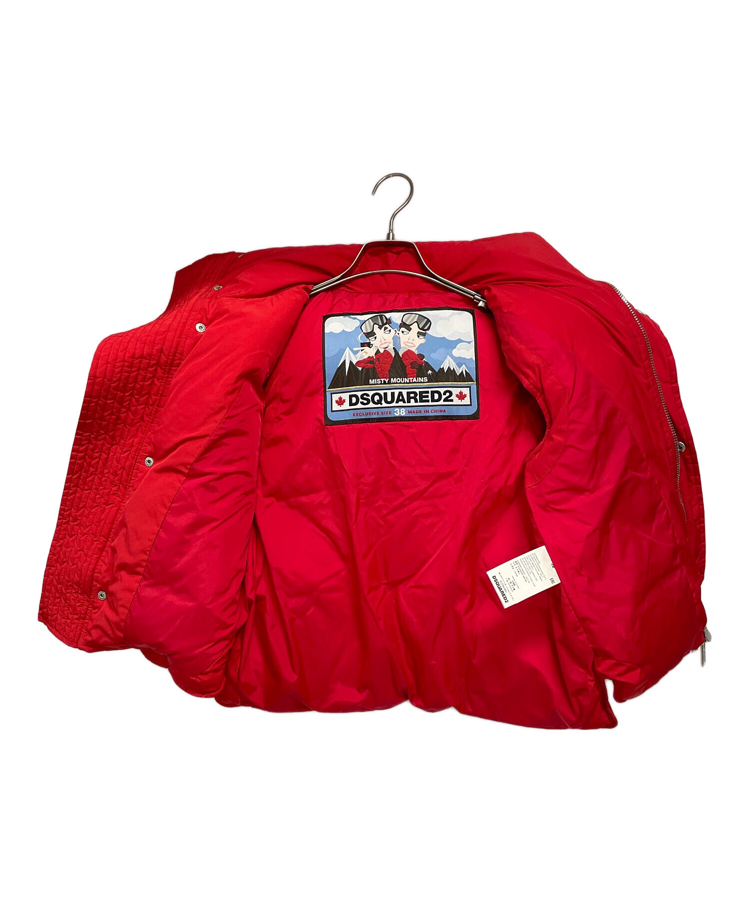 中古・古着通販】DSQUARED2 (ディースクエアード) ダウンベスト レッド