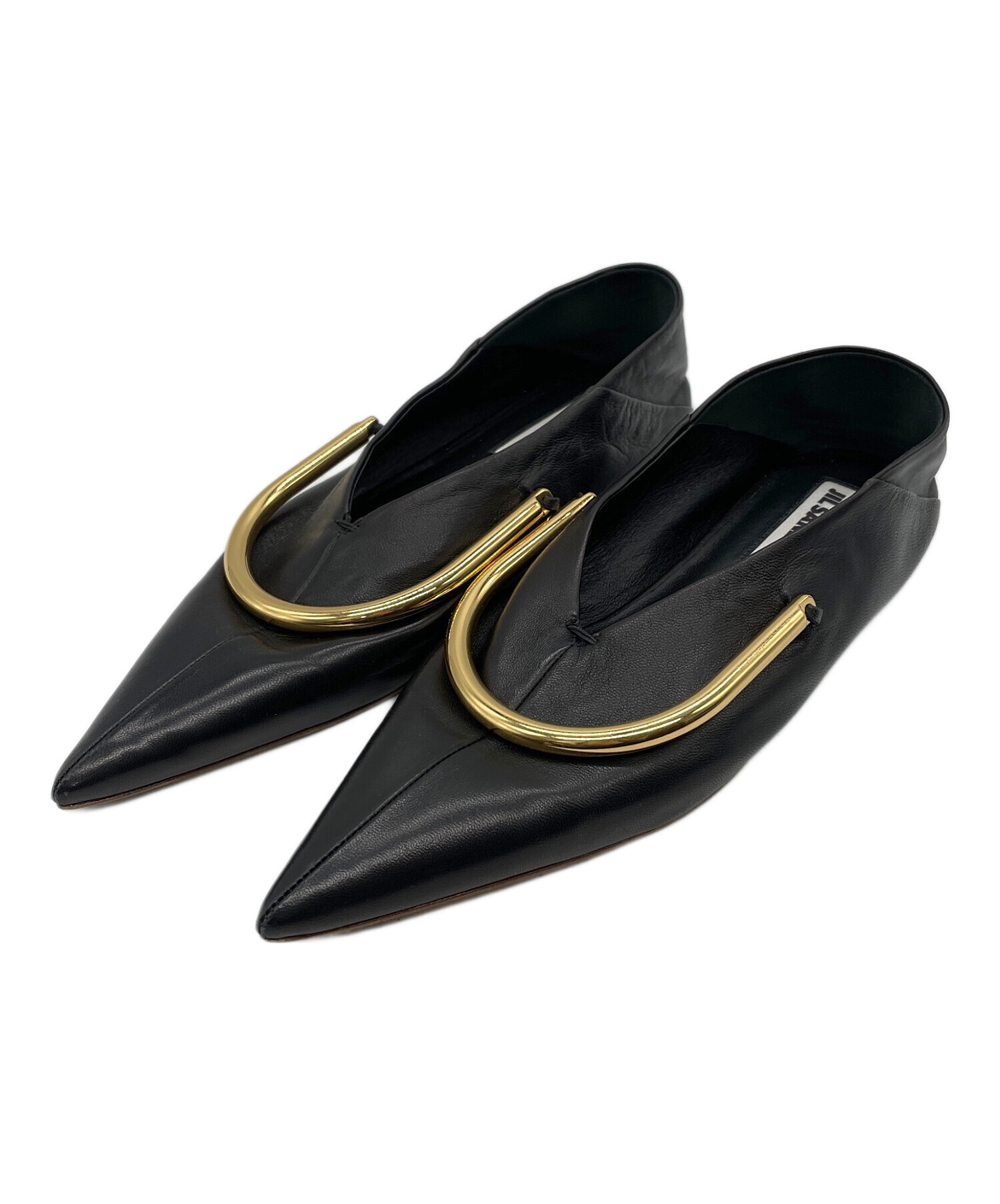 中古・古着通販】JIL SANDER (ジルサンダー) パンプス ブラック サイズ 