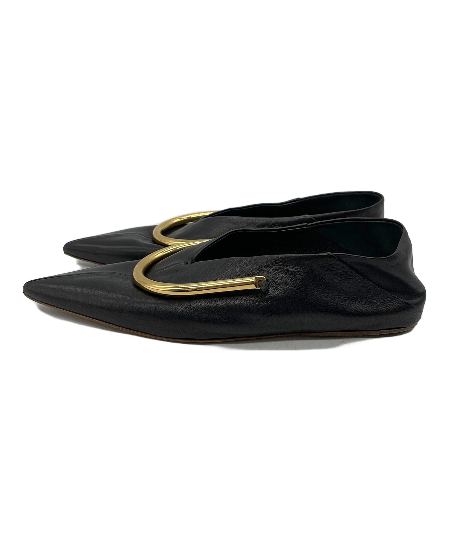 中古・古着通販】JIL SANDER (ジルサンダー) パンプス ブラック サイズ 