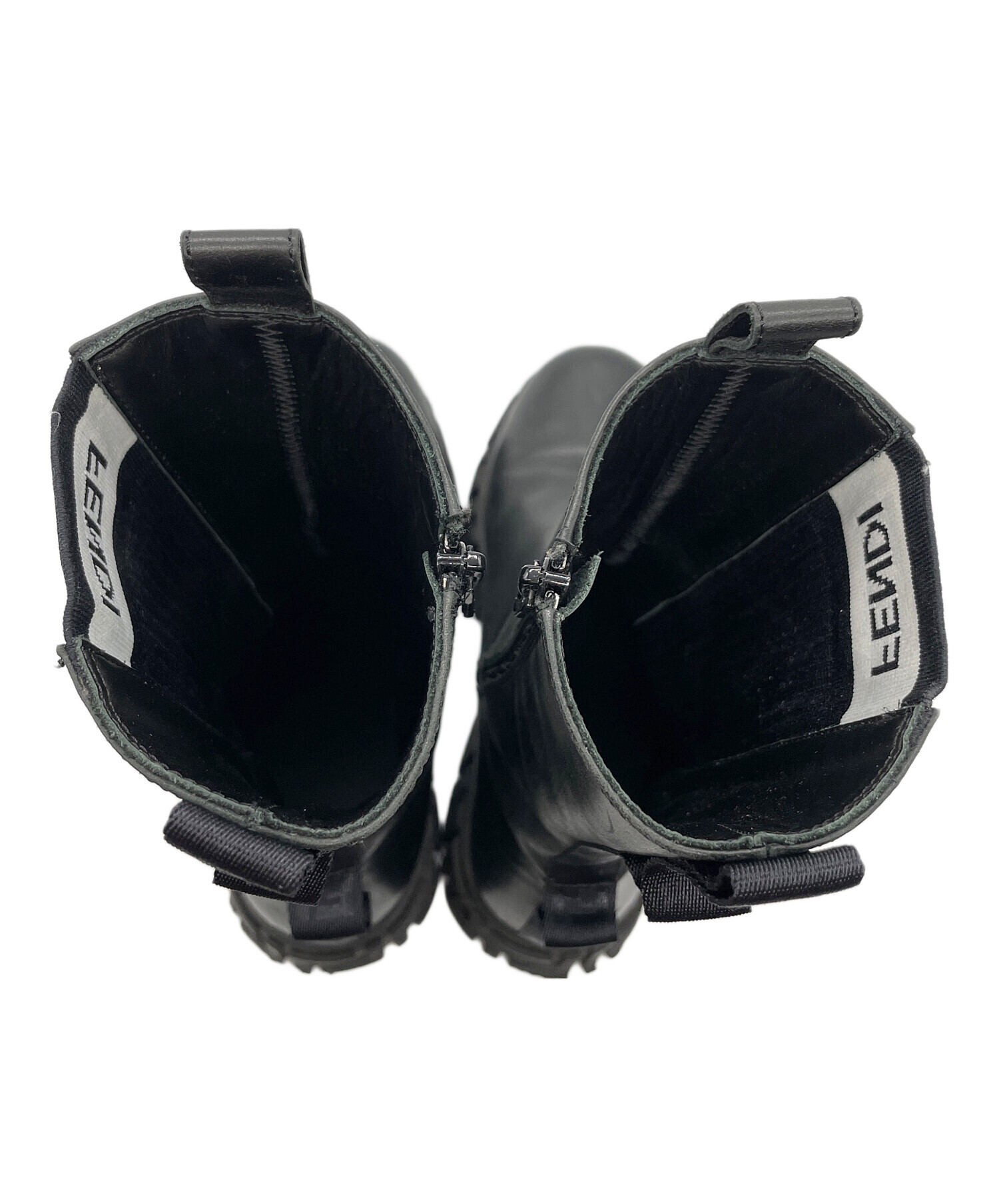 中古・古着通販】FENDI (フェンディ) サイドゴアブーツ ブラック