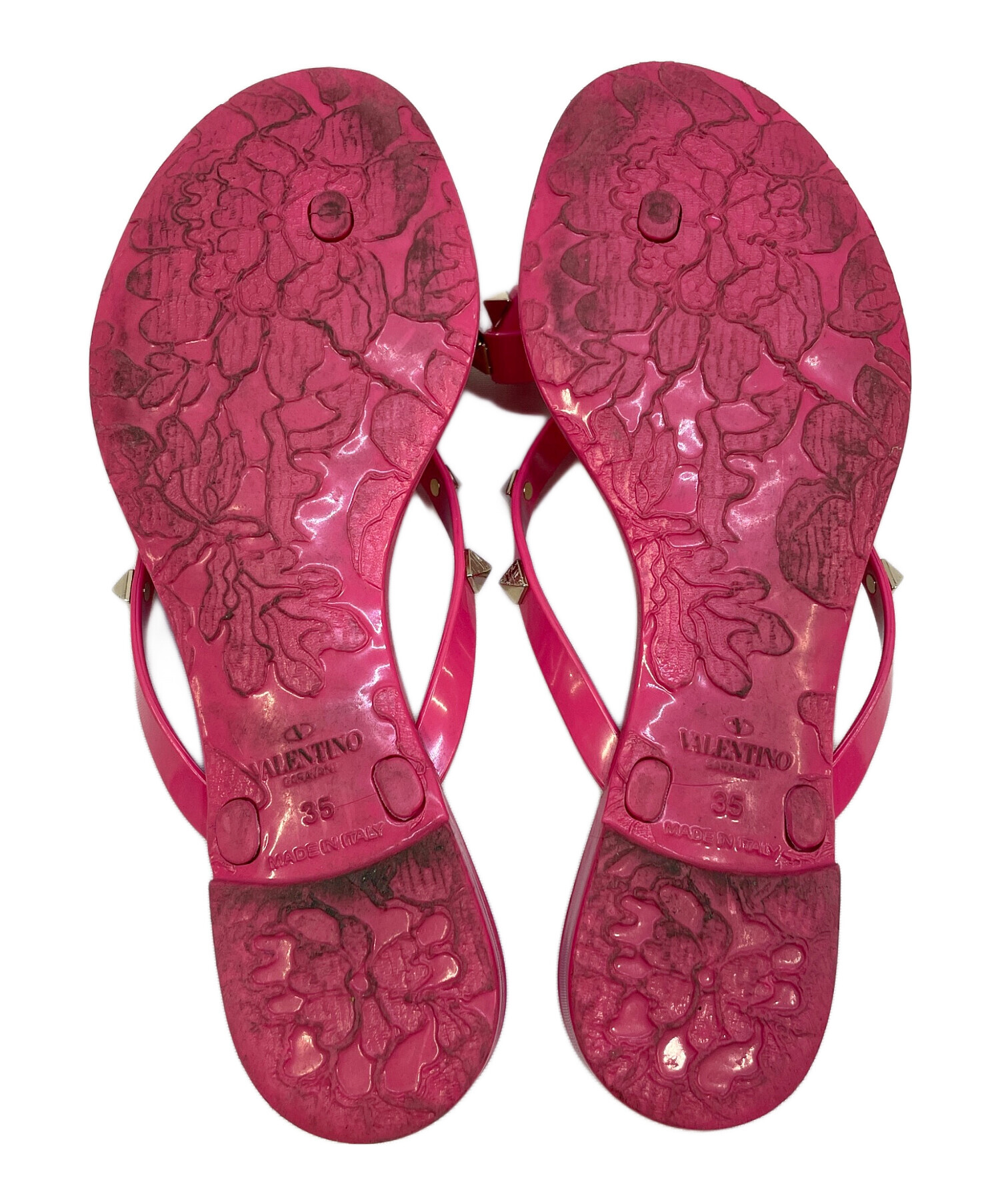 中古・古着通販】VALENTINO (ヴァレンティノ) スタッズリボンサンダル