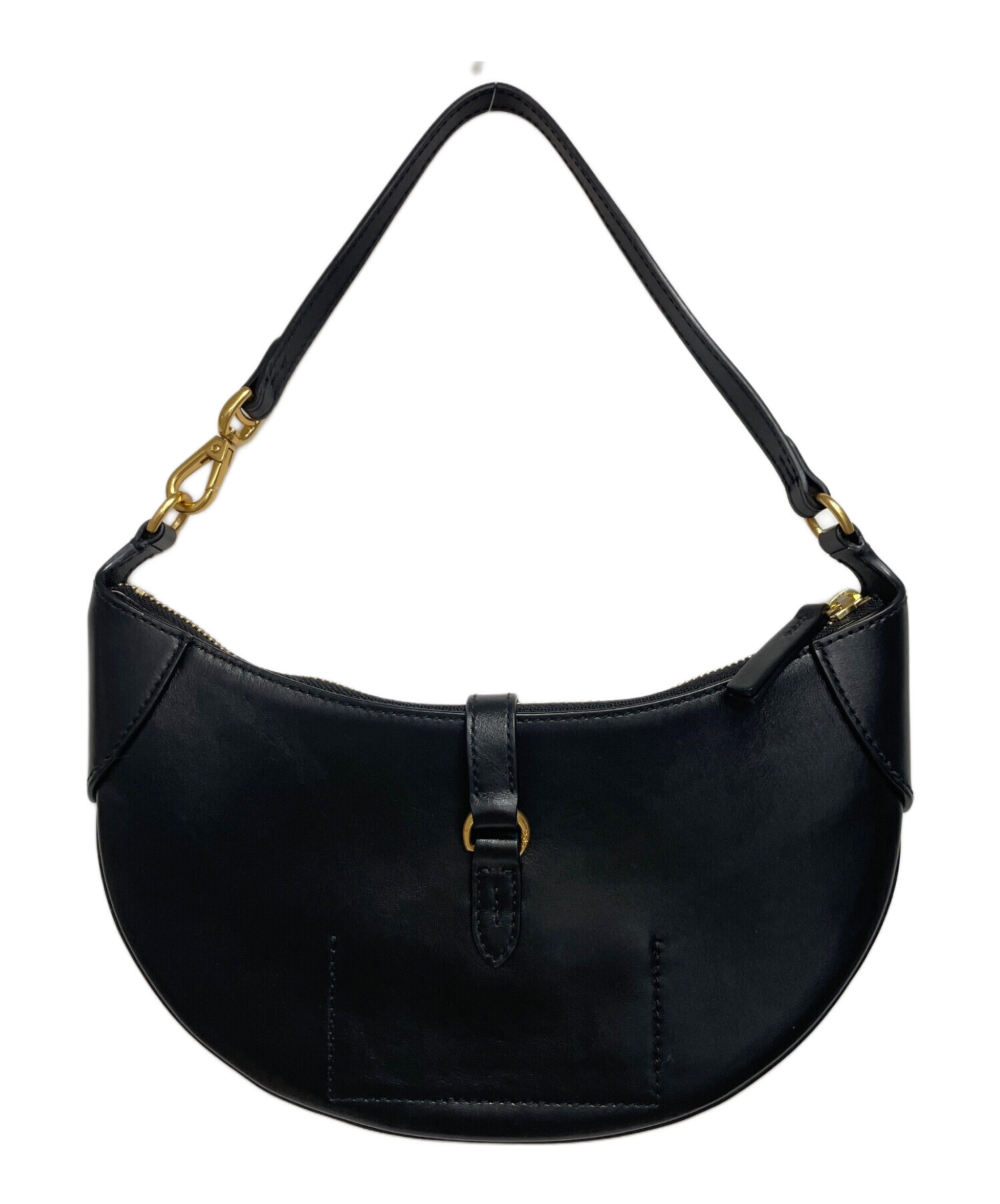 RALPH LAUREN / ラルフローレン ■2way レザー　ショルダー ハンドバッグ　ブラック ブランド【BAG/鞄/カバン】 【中古】 中古・古着通販】POLO RALPH LAUREN (ポロ・ラルフローレン) ワン