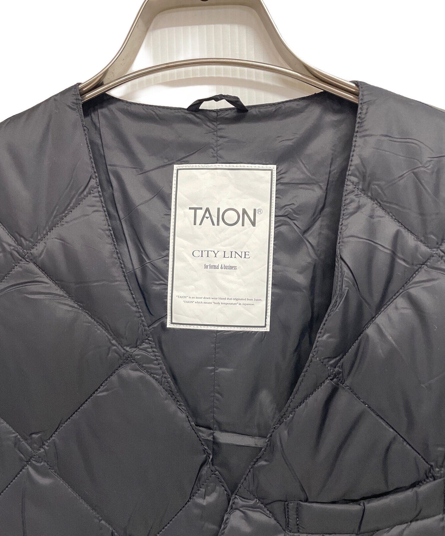 中古・古着通販】TAION (タイオン) ダブルブレスト ダウンジレ 