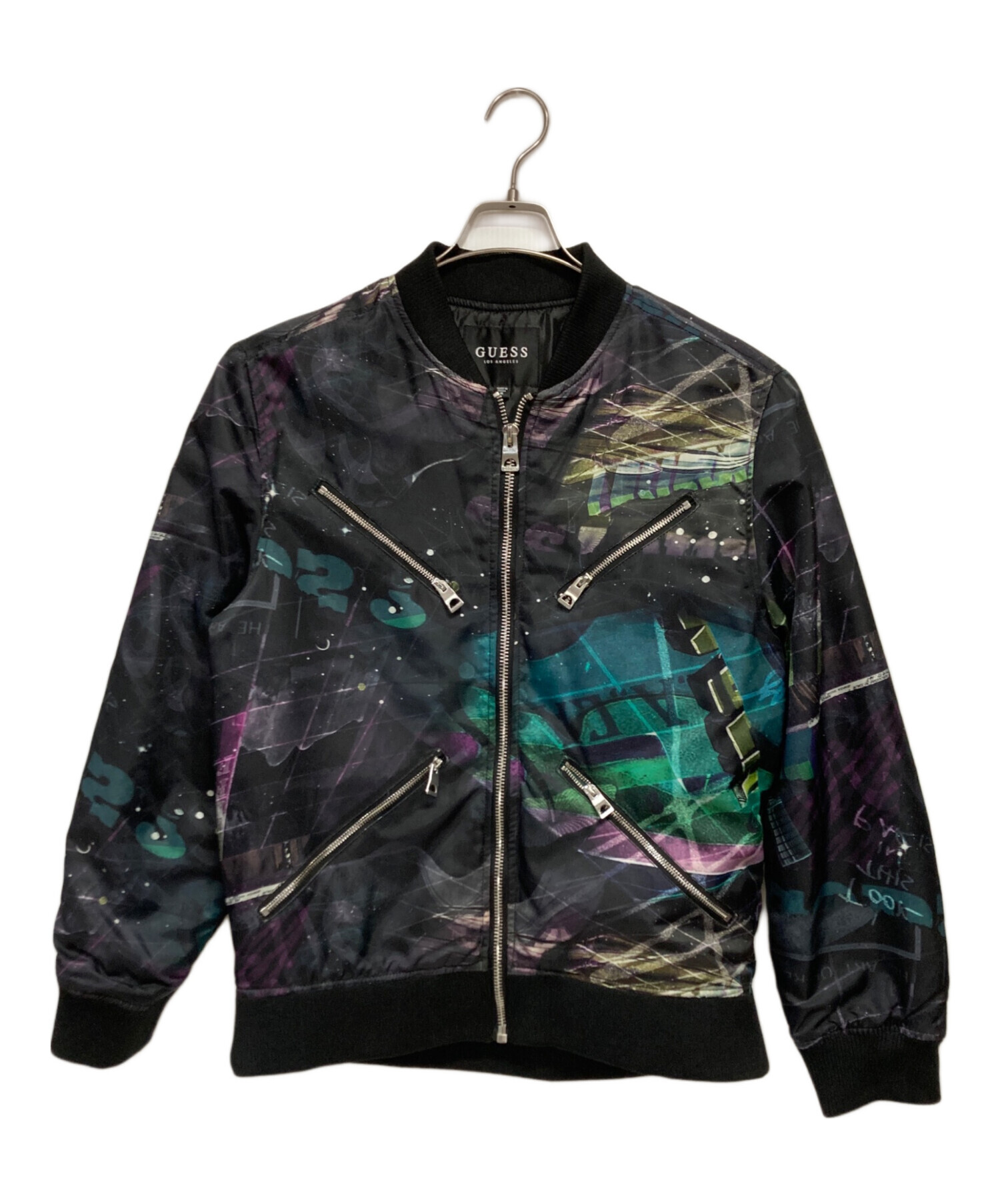 中古・古着通販】GUESS (ゲス) ジャケット ブラック サイズ:M 