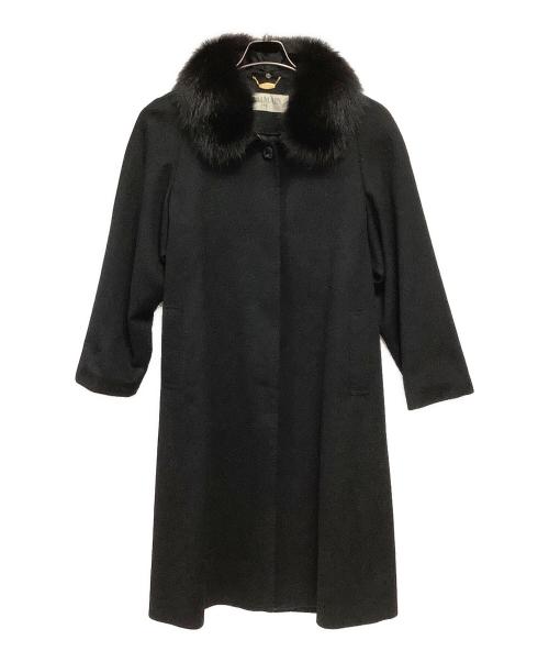 中古・古着通販】BALMAIN (バルマン) カシミヤコート ブラック サイズ