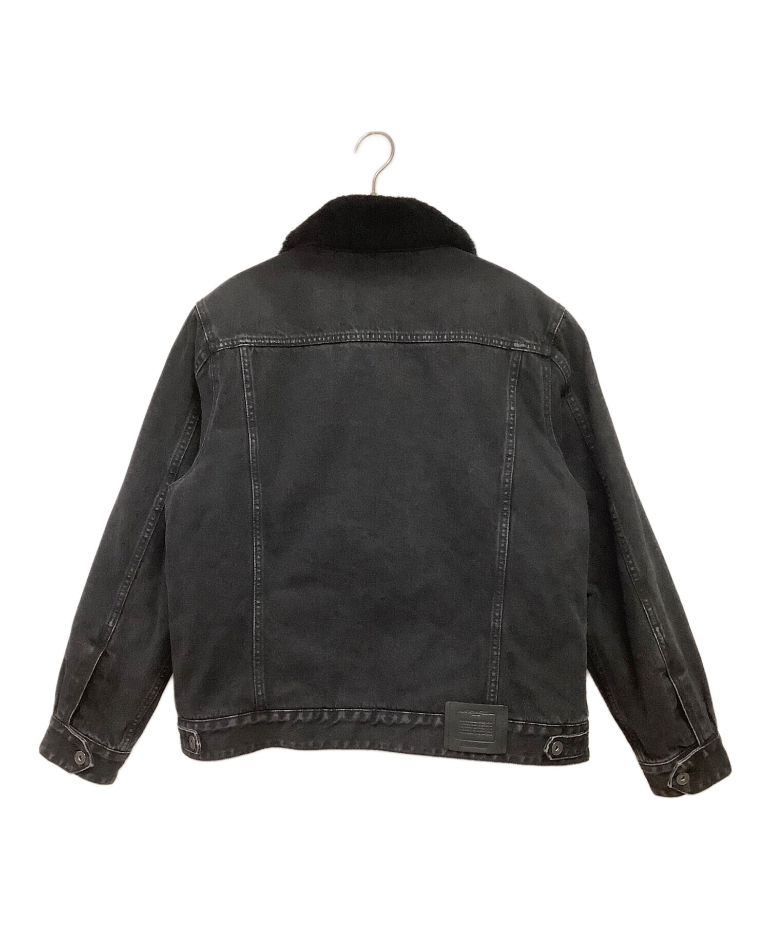 中古・古着通販】COACH (コーチ) デニムジャケット ブラック サイズ:L 