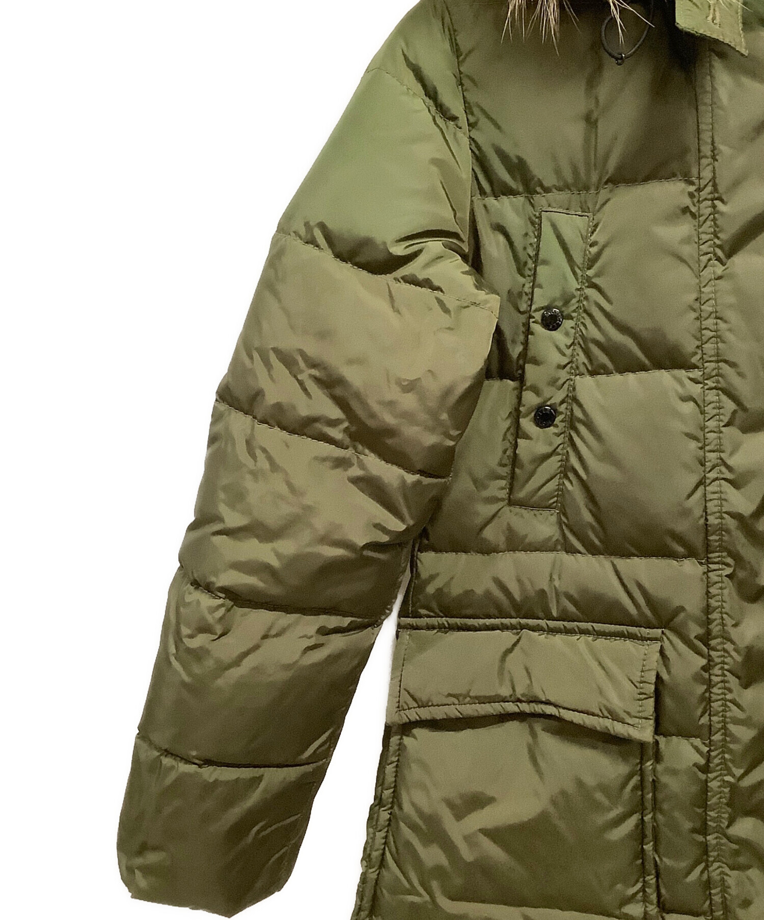 中古・古着通販】MONCLER (モンクレール) MELINAダウンコート オリーブ