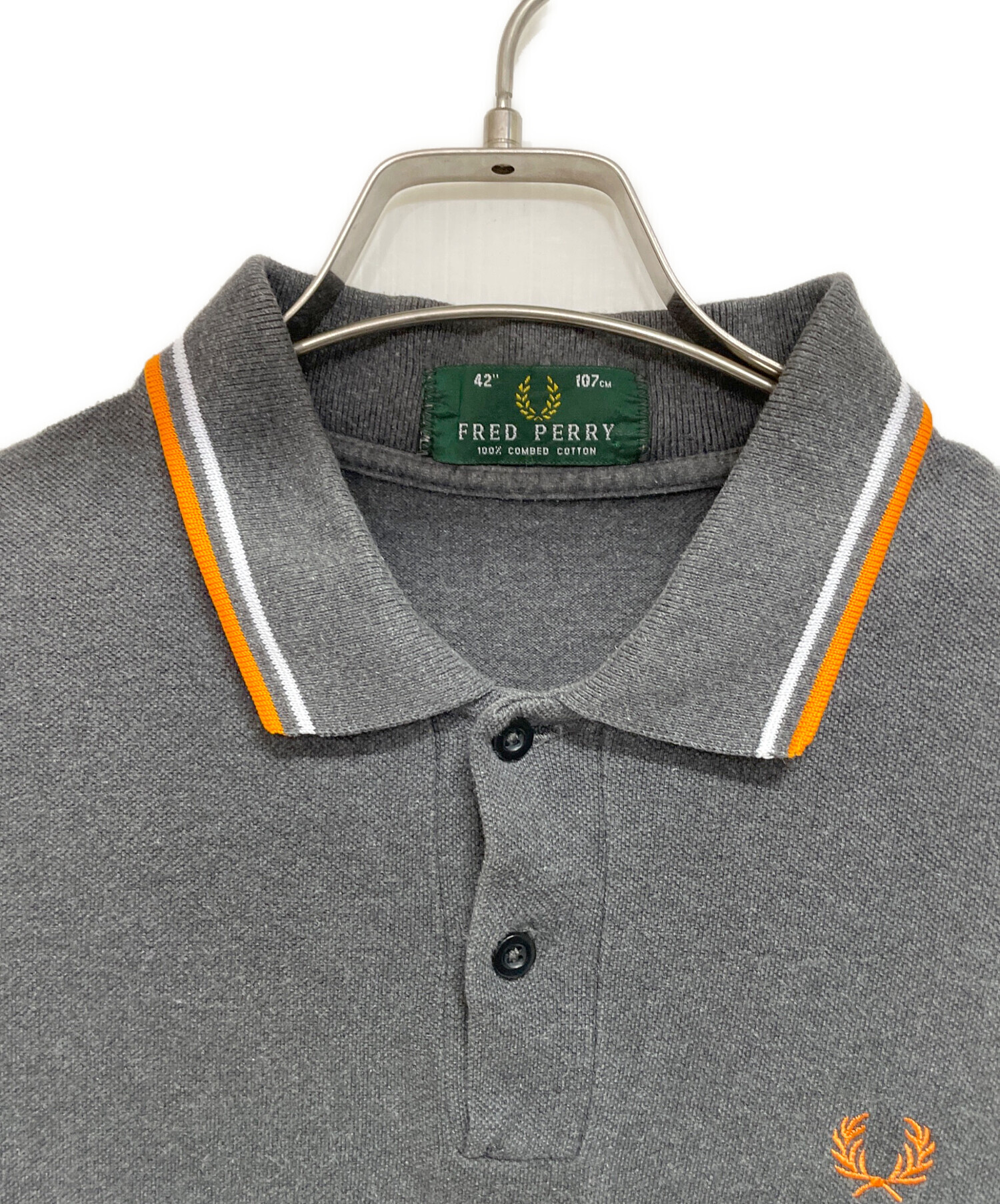中古・古着通販】FRED PERRY (フレッドペリー) ポロシャツ グレー