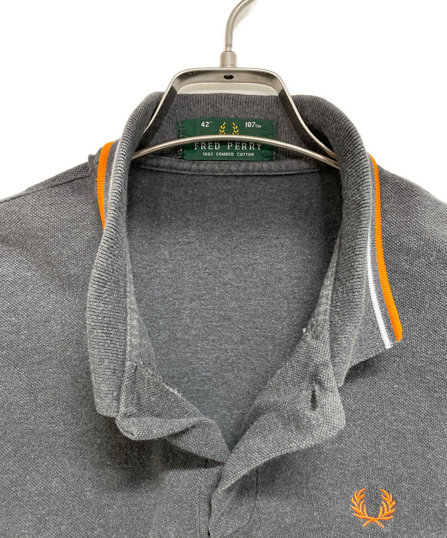 中古・古着通販】FRED PERRY (フレッドペリー) ポロシャツ グレー