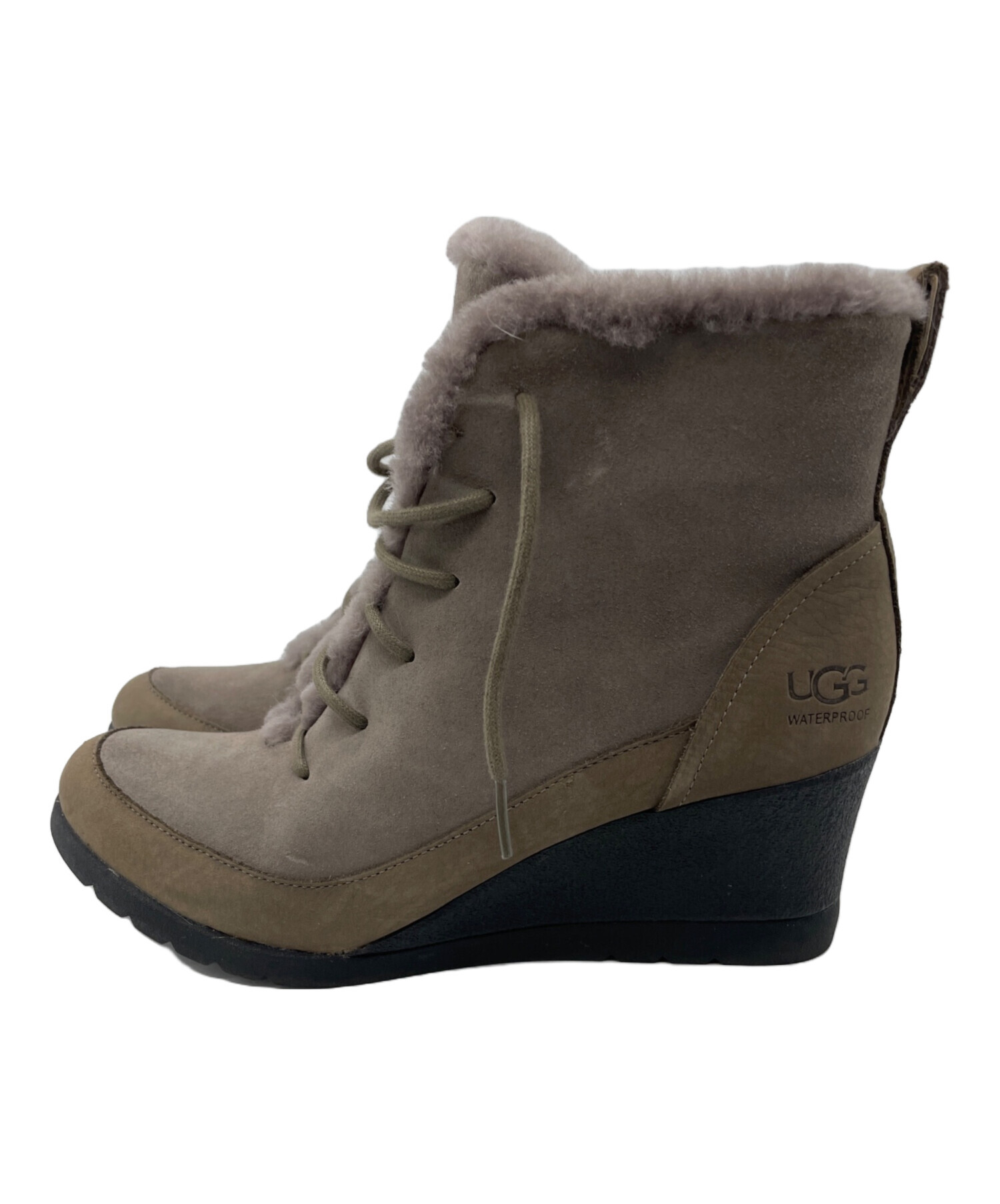 中古・古着通販】UGG (アグ) スウェードブーツ グレー サイズ:26 