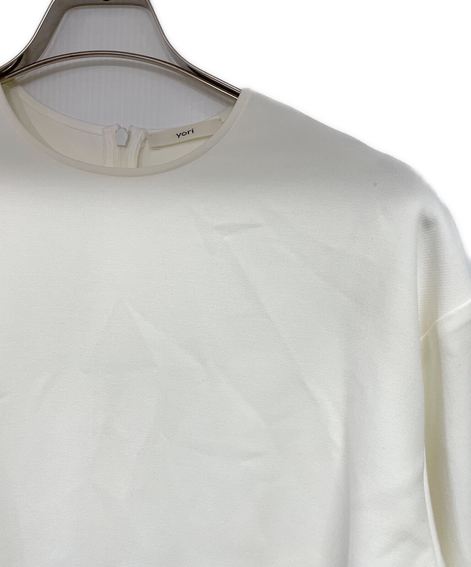 中古・古着通販】YORI (ヨリ) 長袖ブラウス ホワイト サイズ:Free