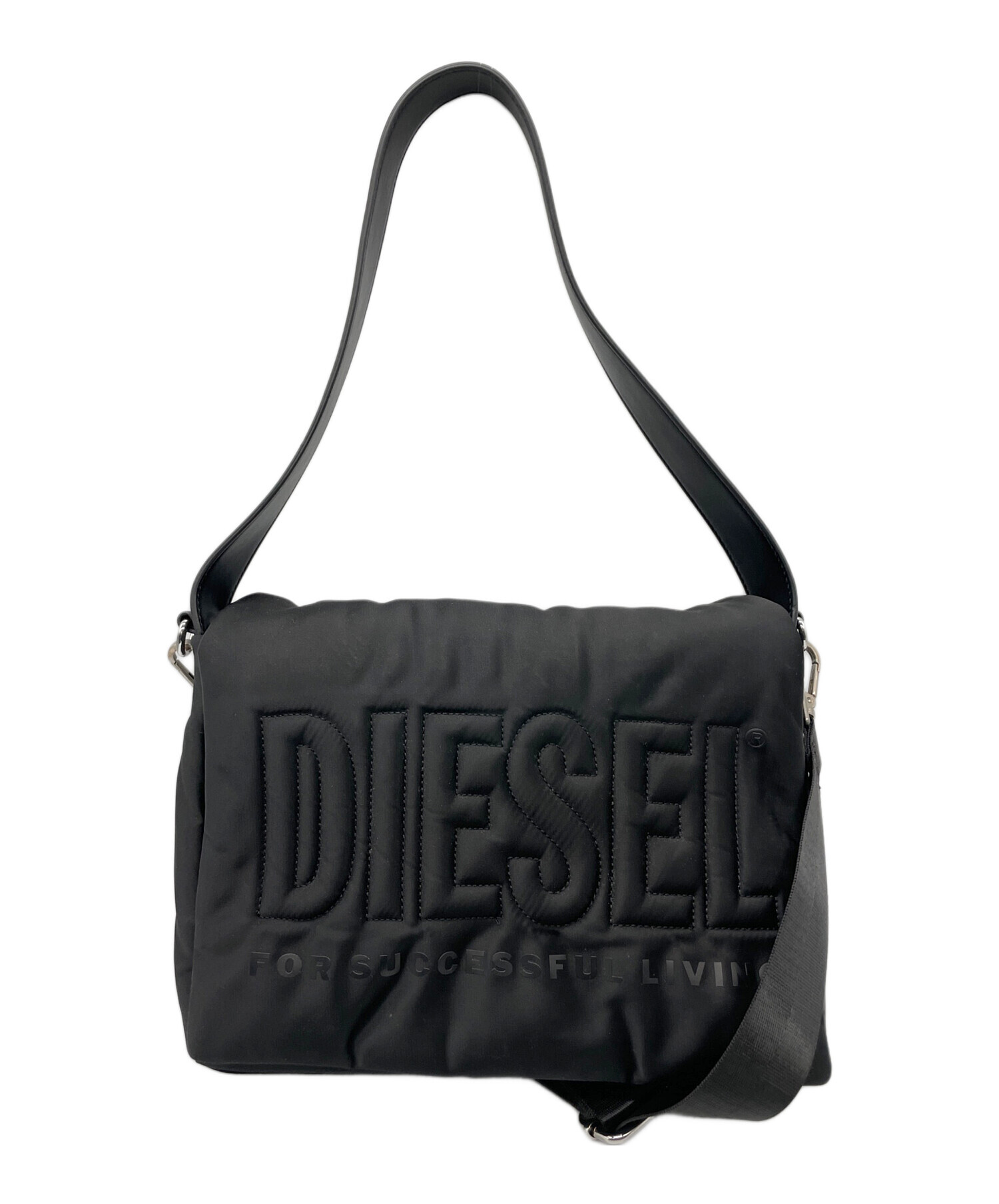 【希少】DIESEL SPARE PARTS バッグ　2WAY 中古・古着通販】DIESEL (ディーゼル) 2WAYショルダーバッグ ブラック