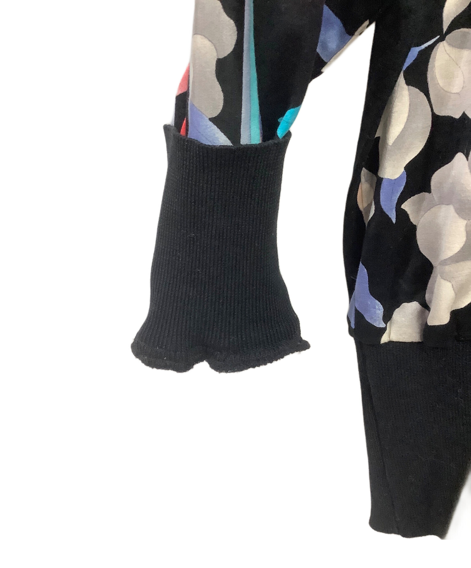 中古・古着通販】LEONARD (レオナール) 花柄長袖カットソー ブラック