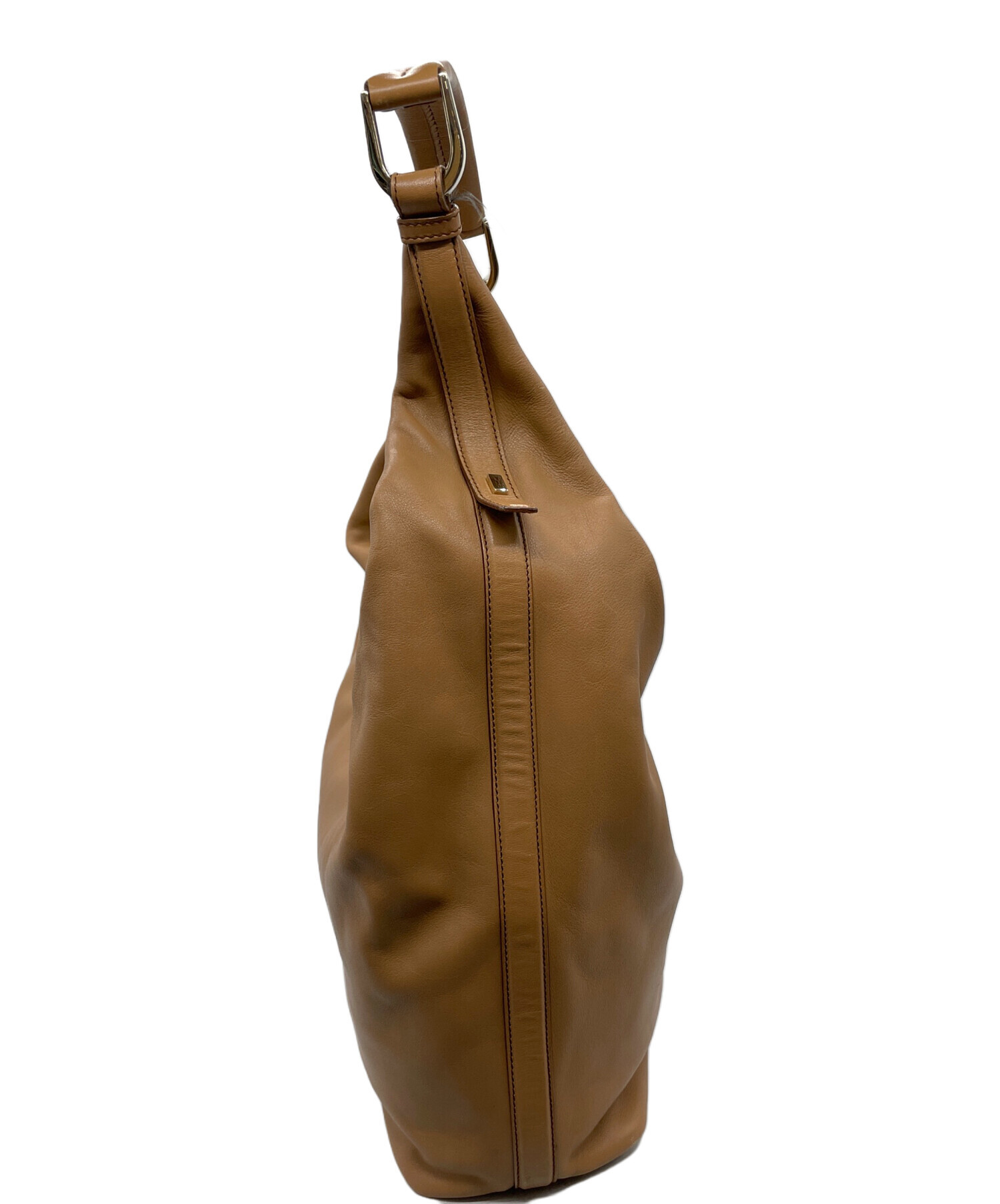 中古・古着通販】GUCCI (グッチ) ワンショルダーハンドバッグ ブラウン