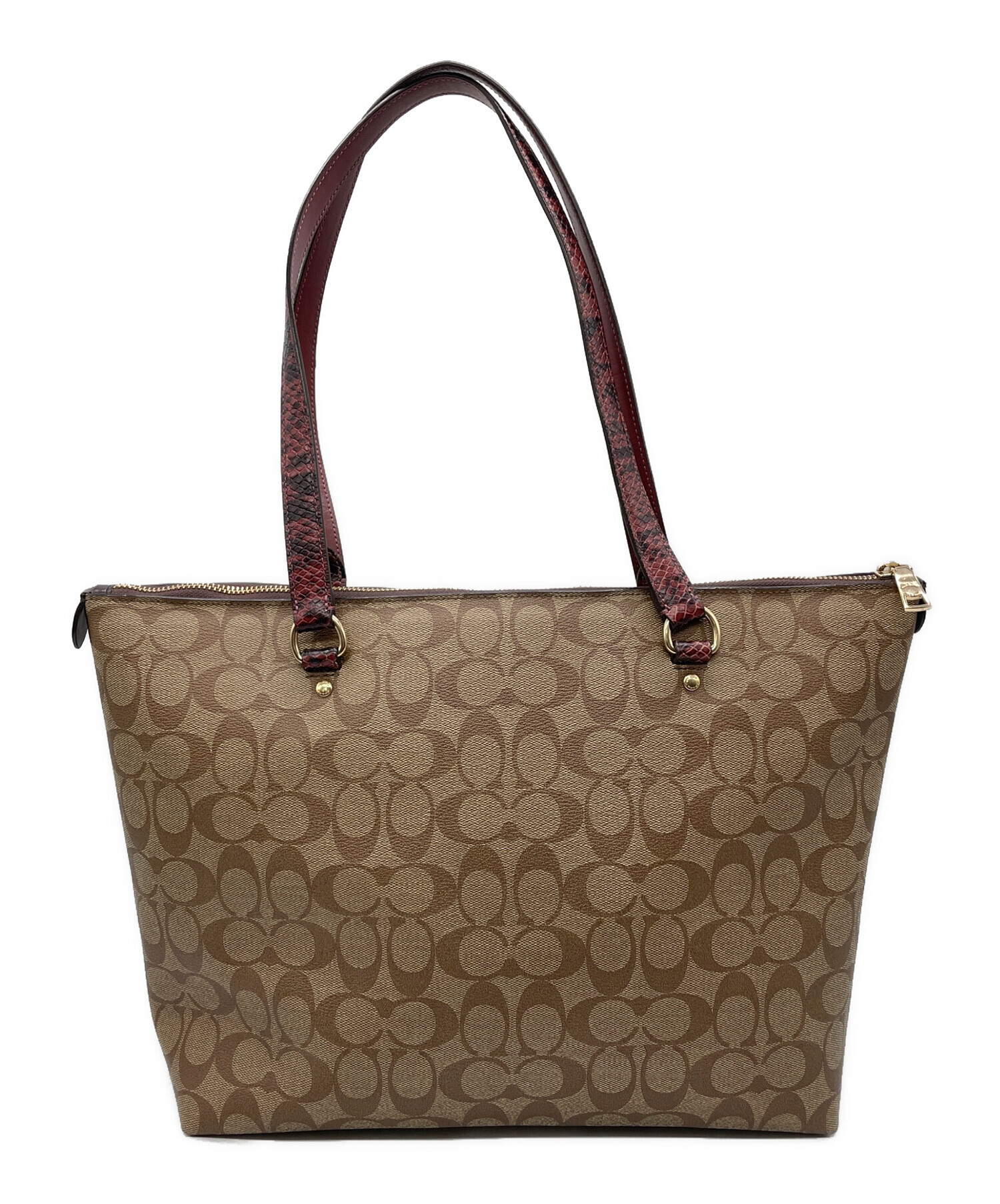 中古・古着通販】COACH (コーチ) シグネチャー トートバッグ ベージュ