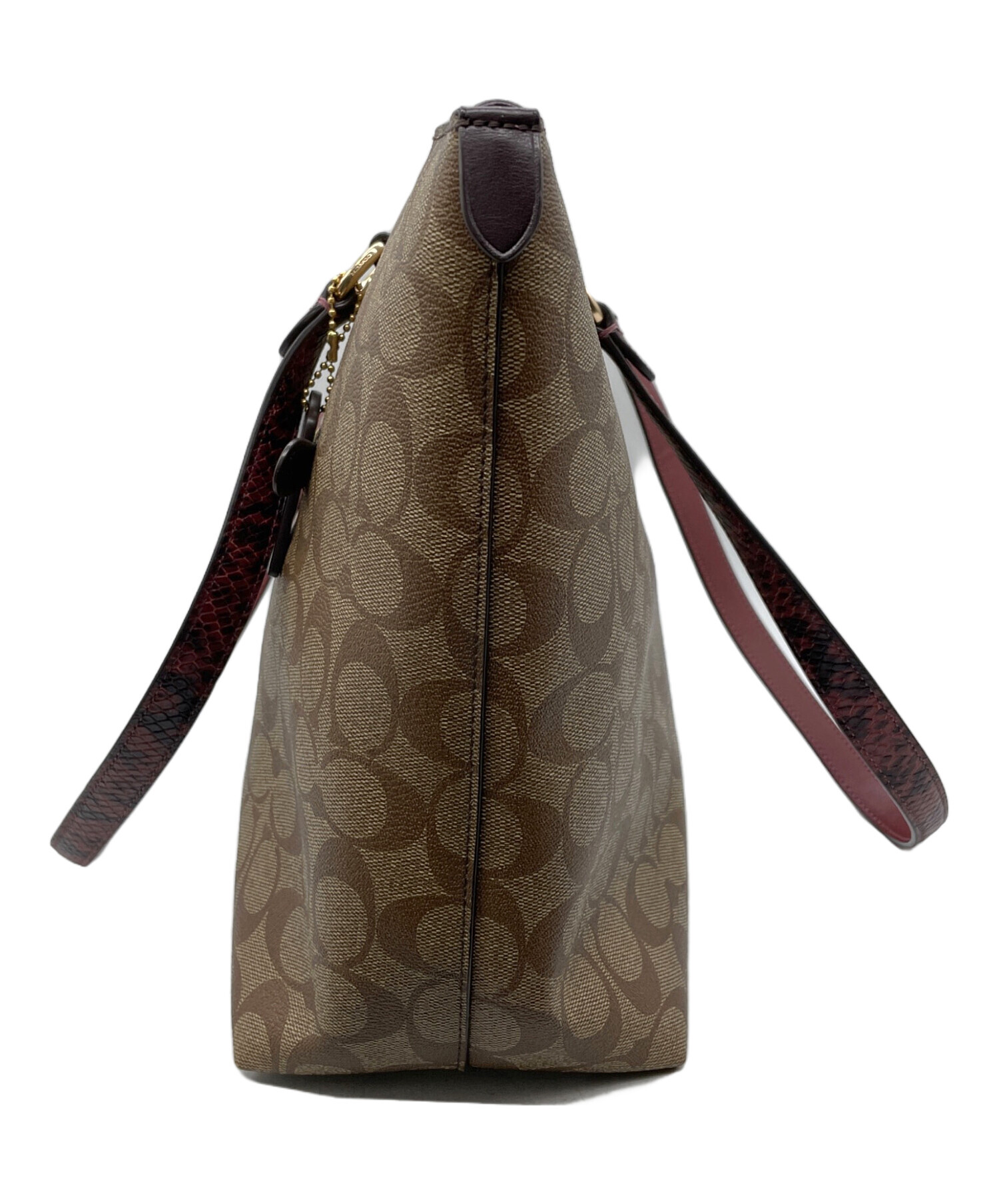 中古・古着通販】COACH (コーチ) シグネチャー トートバッグ ベージュ 