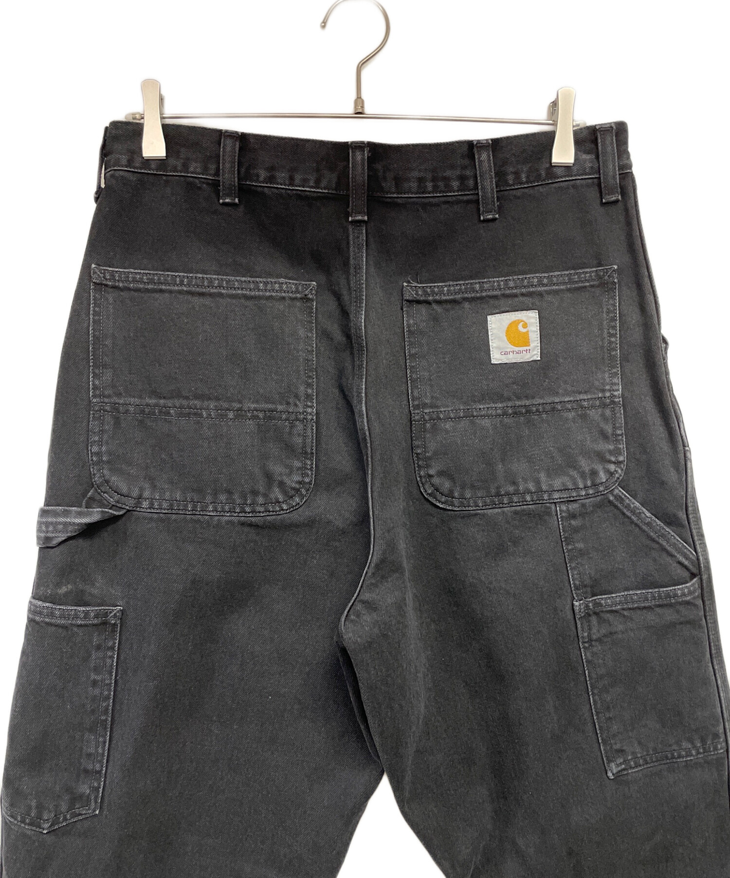 中古・古着通販】CarHartt (カーハート) ダブルニーパンツ ブラック