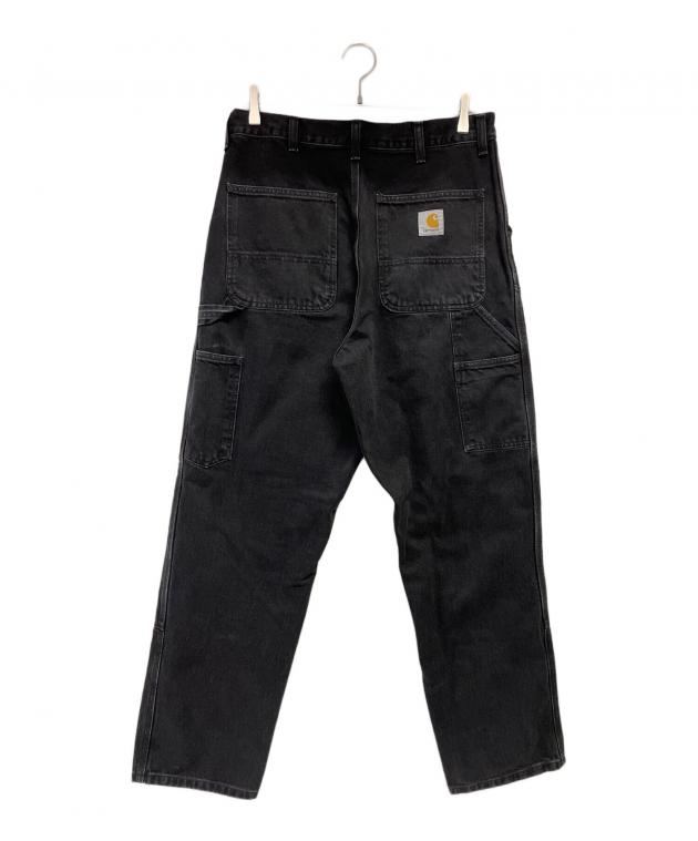 中古・古着通販】CarHartt (カーハート) ダブルニーパンツ ブラック