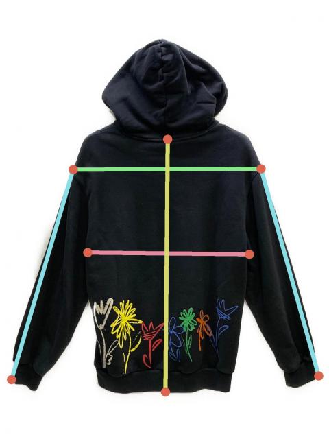 中古・古着通販】adidas (アディダス) プルオーバーパーカー ブラック