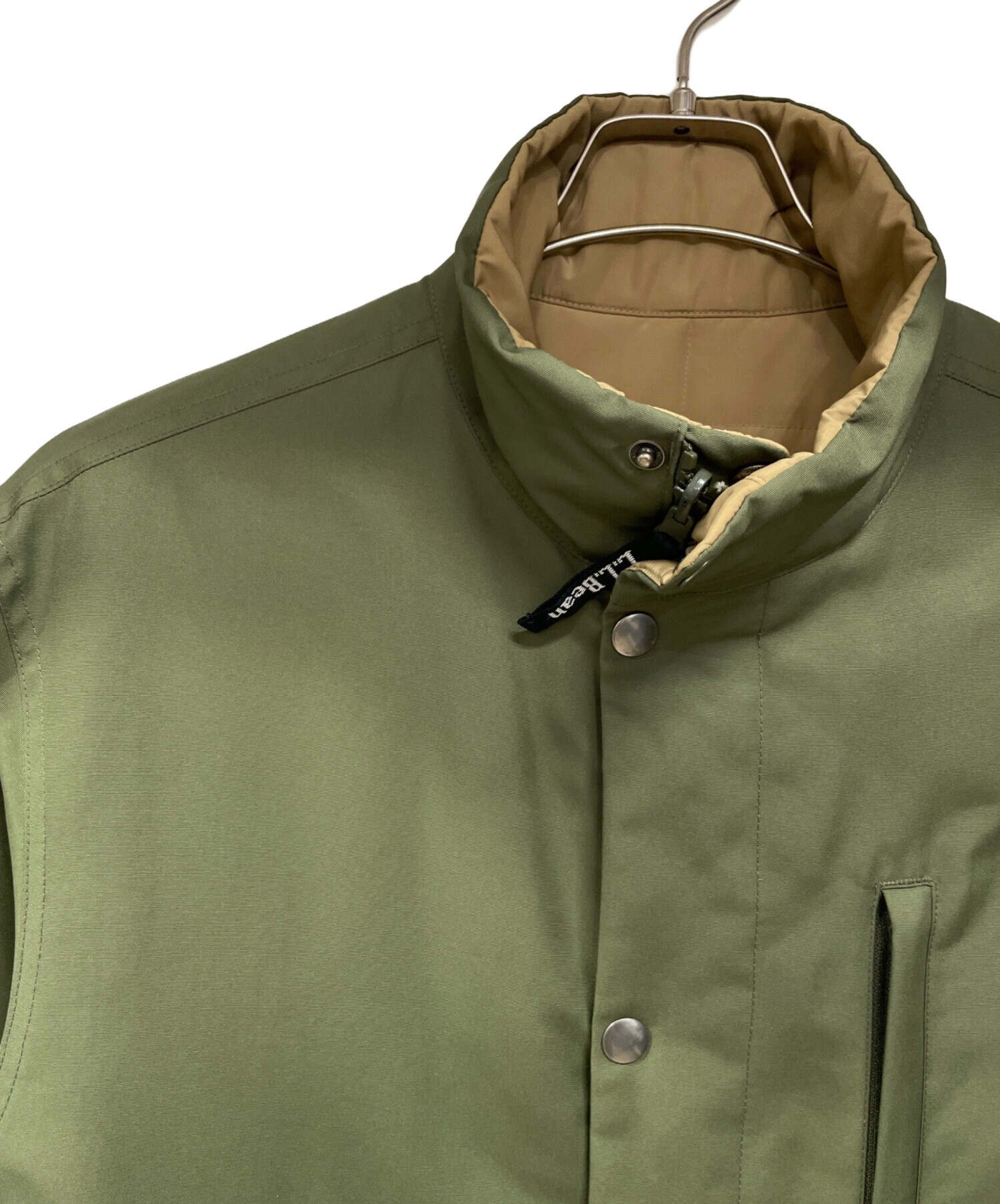 LL Bean リバーシブルジャケット ベージュ/グリーン 中古・古着通販 