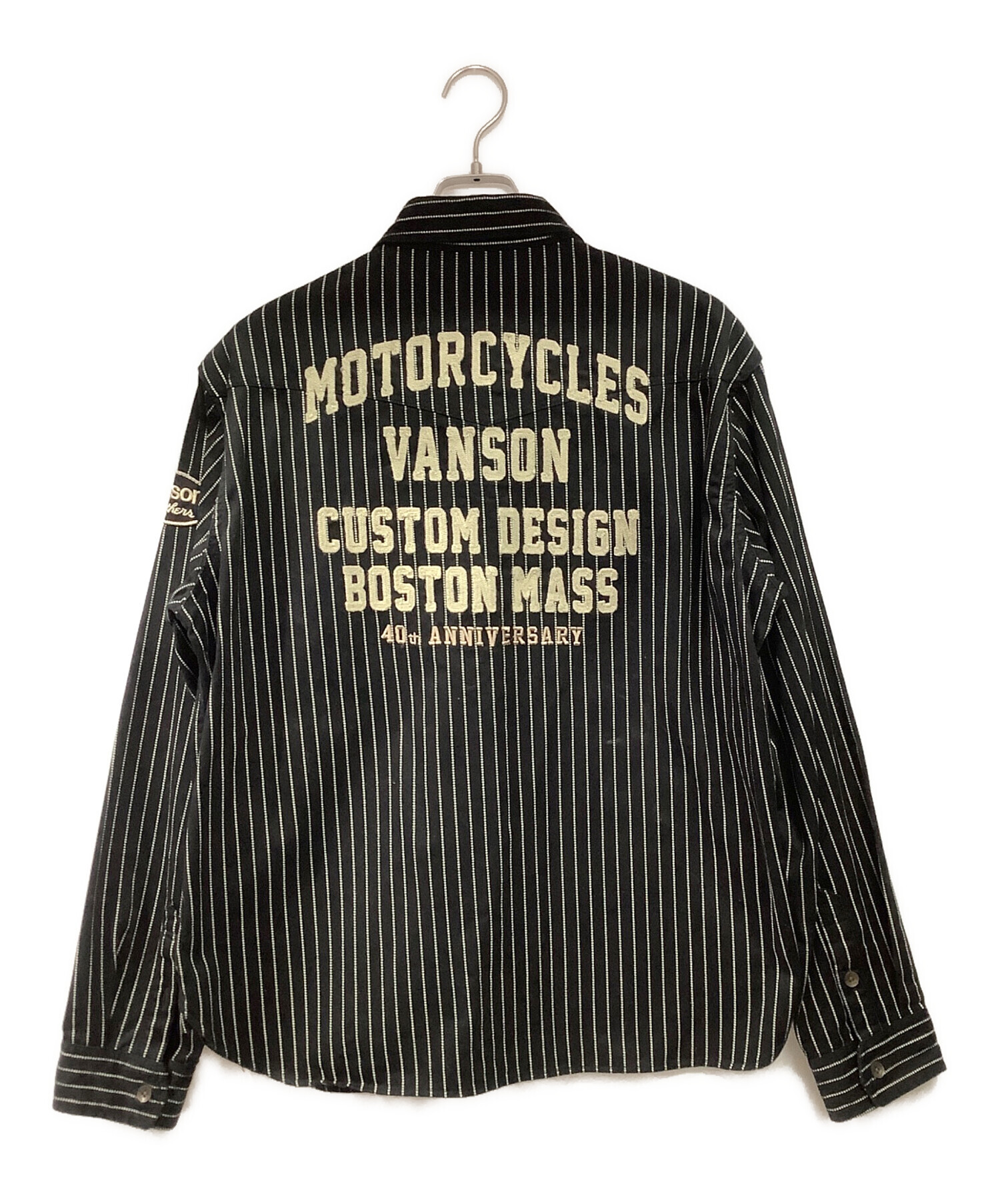 中古・古着通販】VANSON (バンソン) デニム・ウォバッシュストライプ