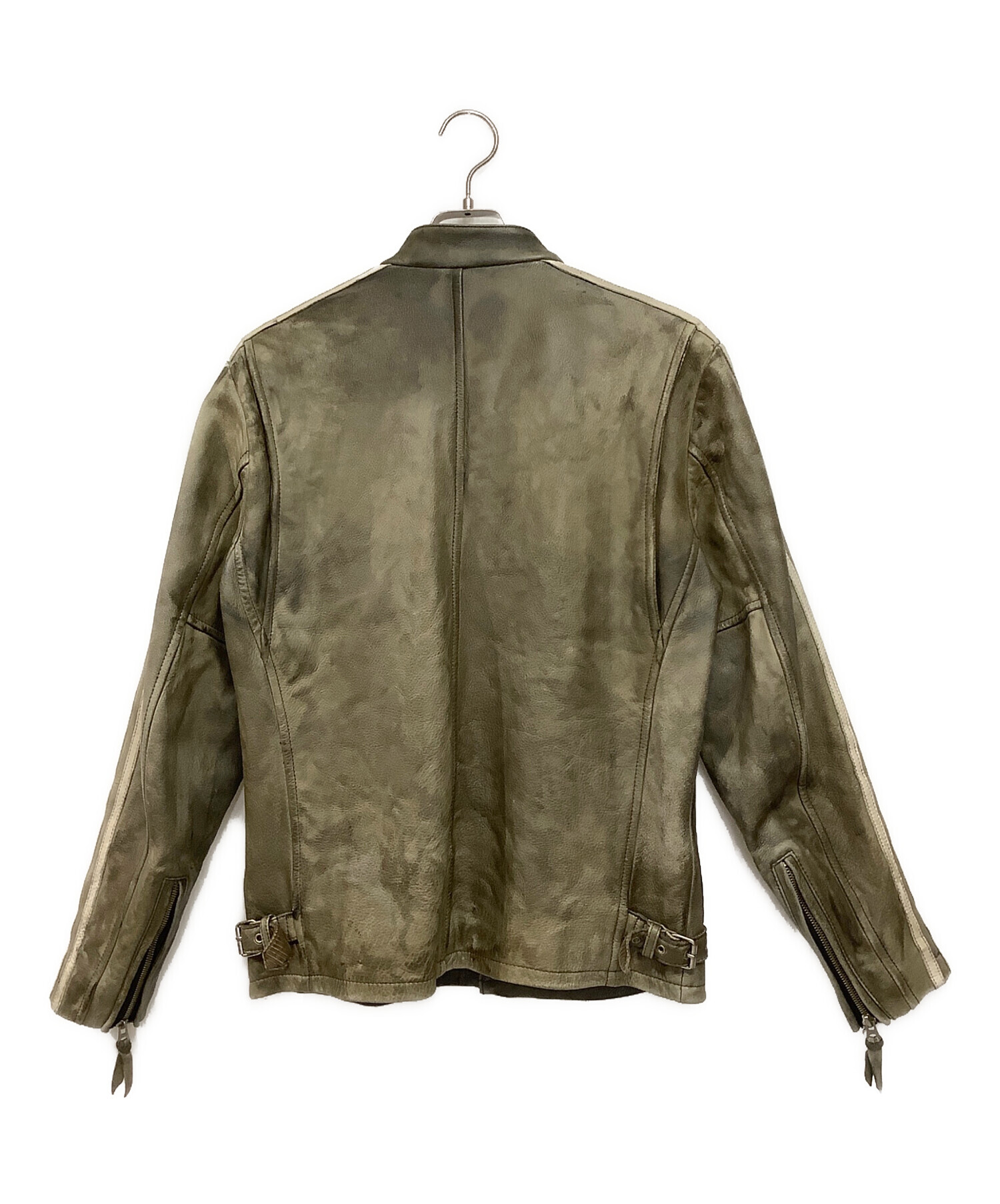 中古・古着通販】Schott (ショット) ライダースジャケット オリーブ