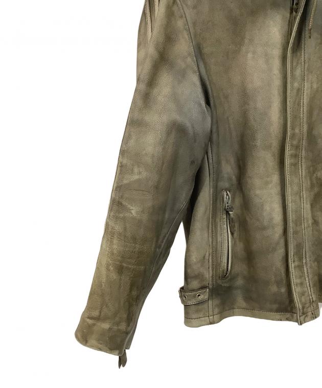 中古・古着通販】Schott (ショット) ライダースジャケット オリーブ