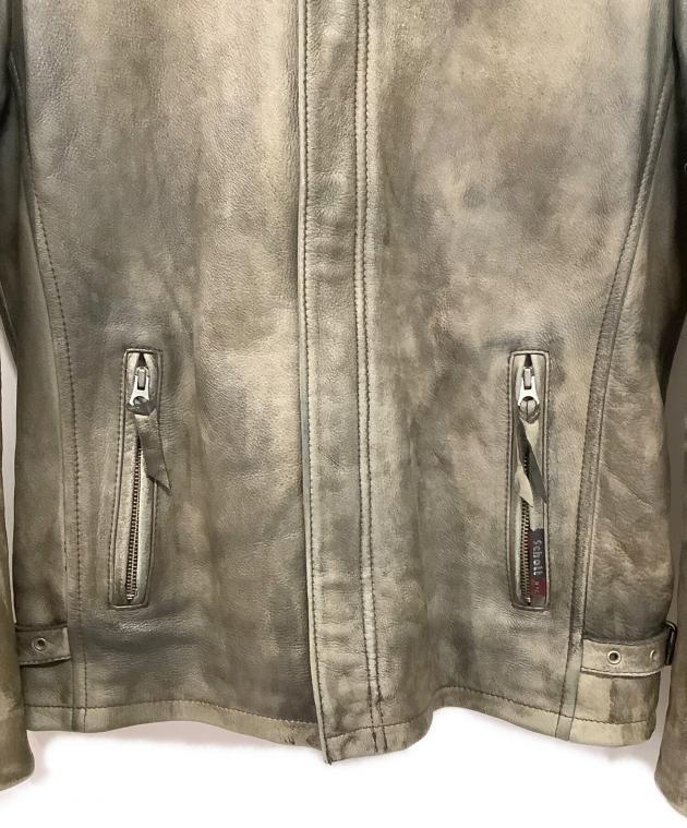 中古・古着通販】Schott (ショット) ライダースジャケット オリーブ