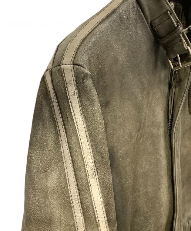 中古・古着通販】Schott (ショット) ライダースジャケット オリーブ