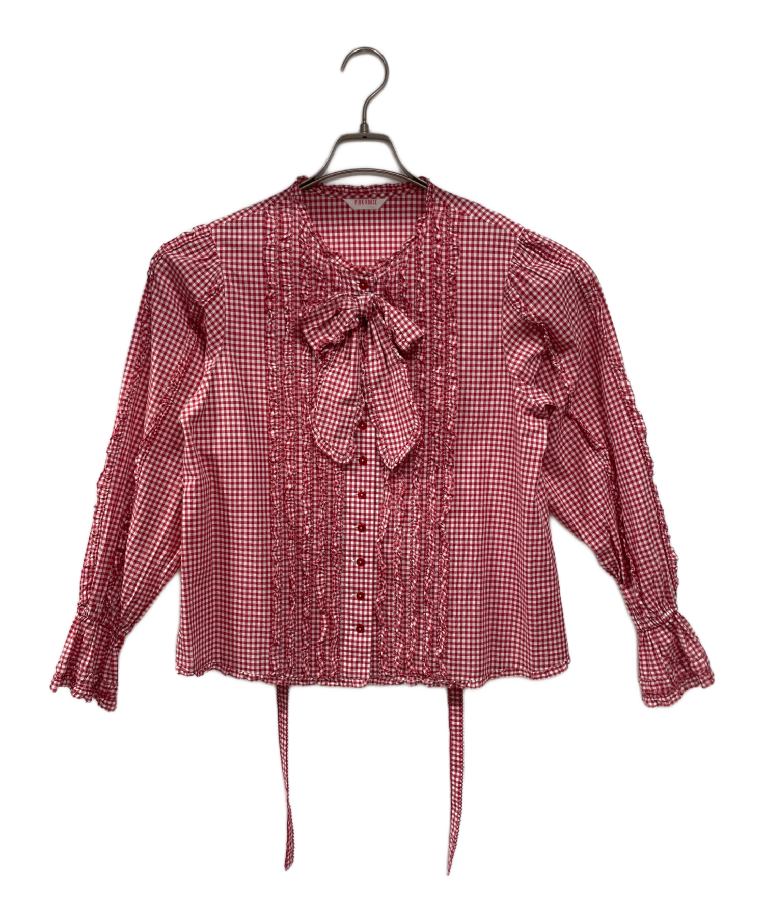 中古・古着通販】PINK HOUSE (ピンクハウス) ブラウス レッド サイズ