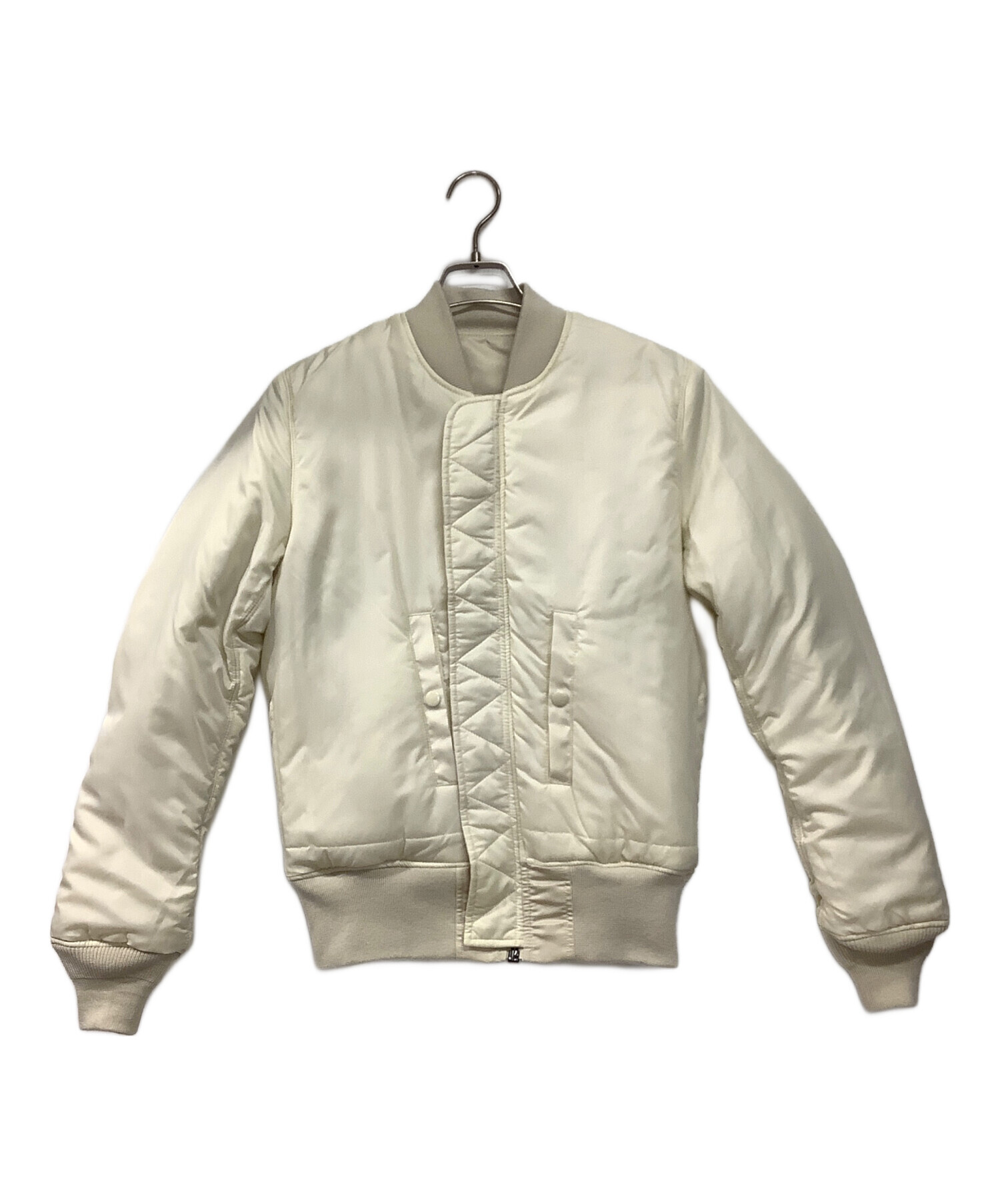 中古・古着通販】ALPHA (アルファ) MA-1ジャケット ホワイト サイズ:S