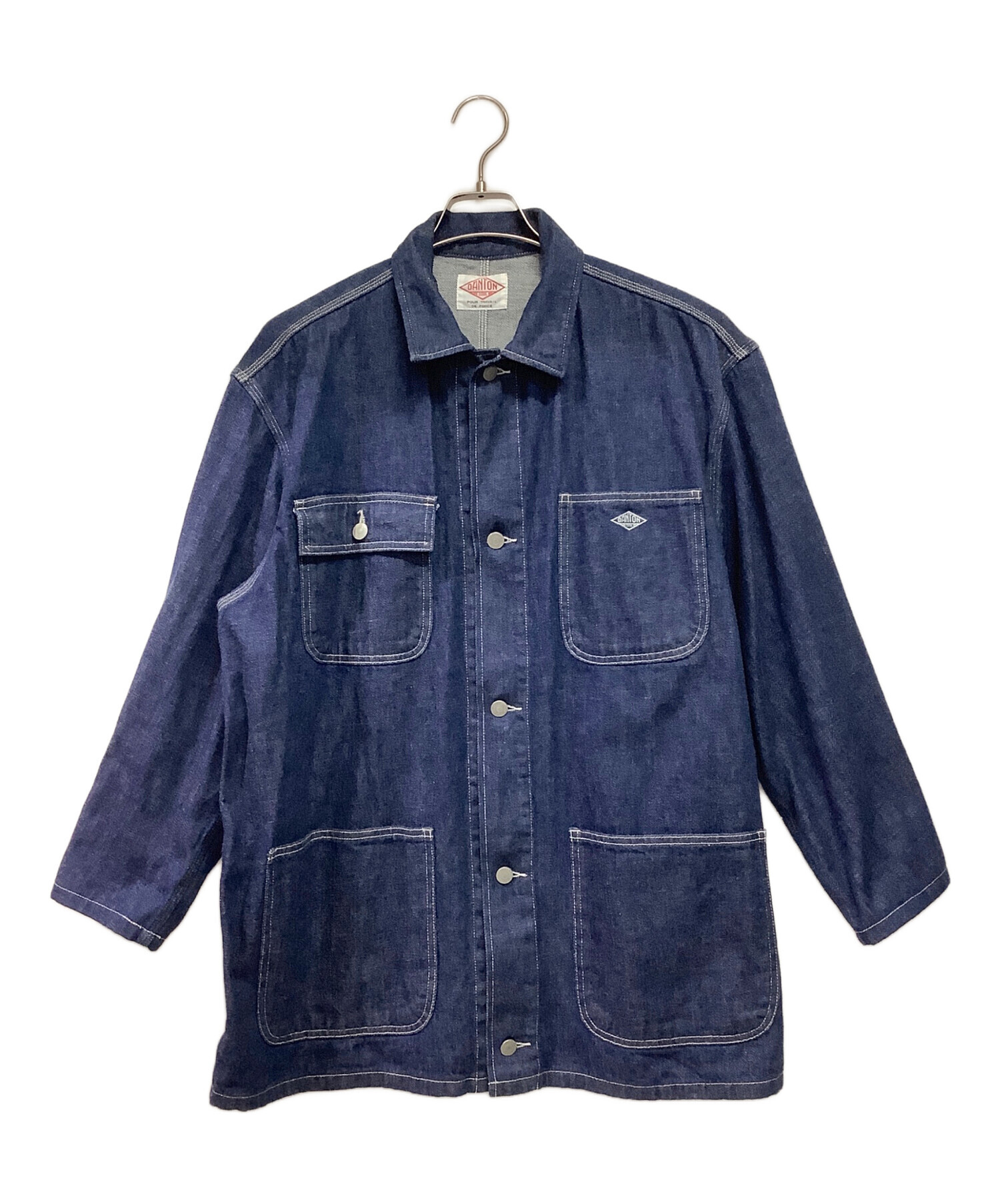 e*I様 DANTON ダントン BIG デニムカバーオール サイズ60 中古・古着通販】DANTON (ダントン) カバーオール サイズ:50｜ブランド