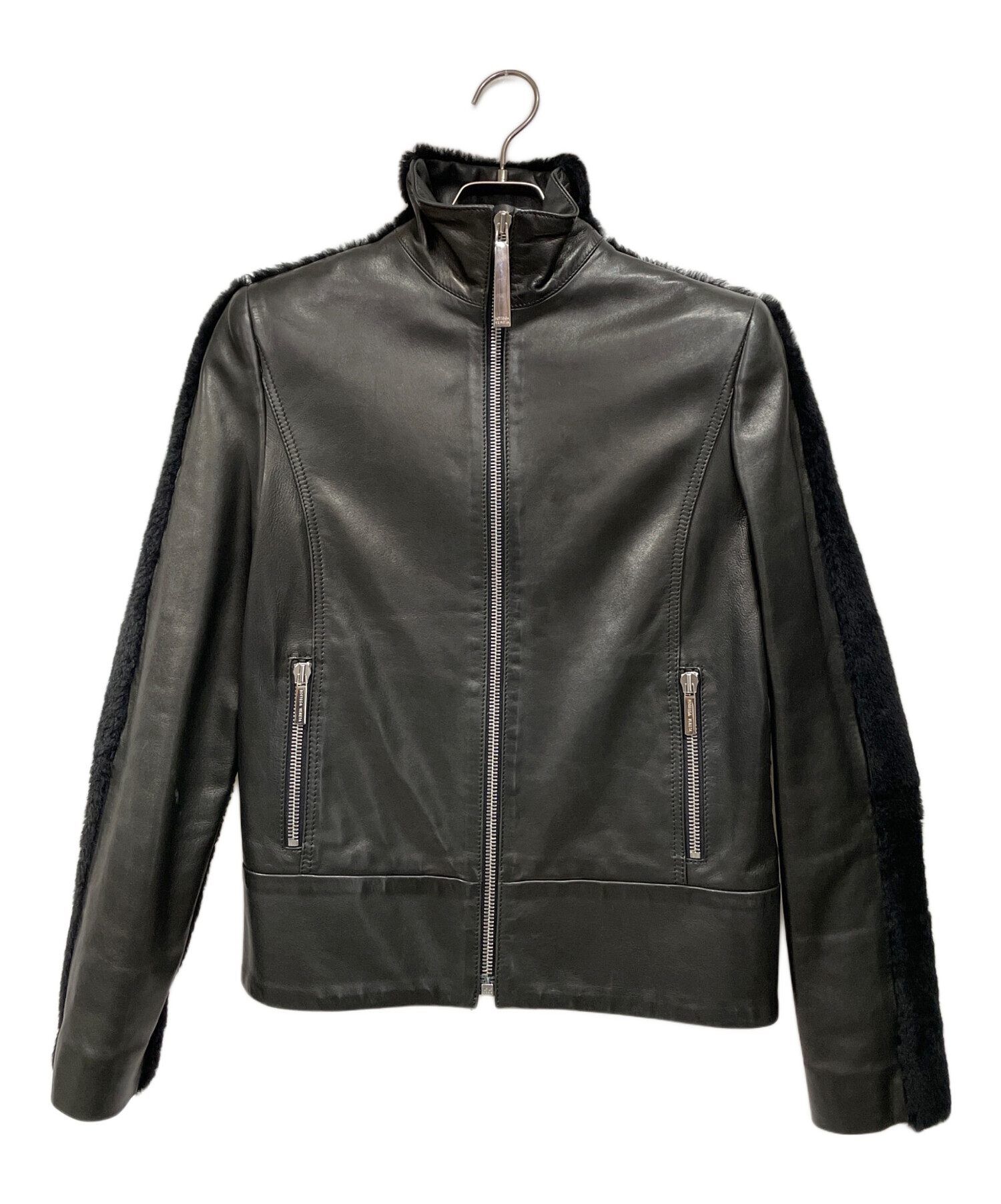 BOTTEGA VENETA 17AW ディアスキン レザーライダース 46 中古・古着通販】BOTTEGA VENETA (ボッテガベネタ) レザーライダース